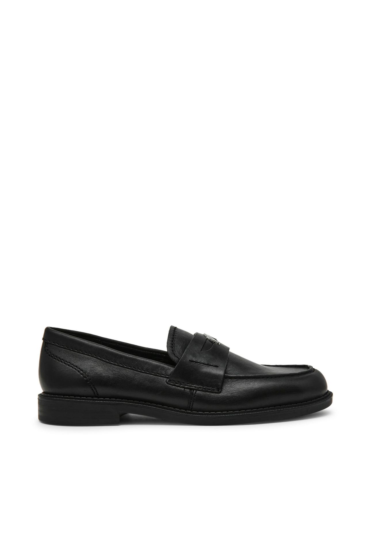 MOTOR FLAT SHOES BLACK LEATHER 1