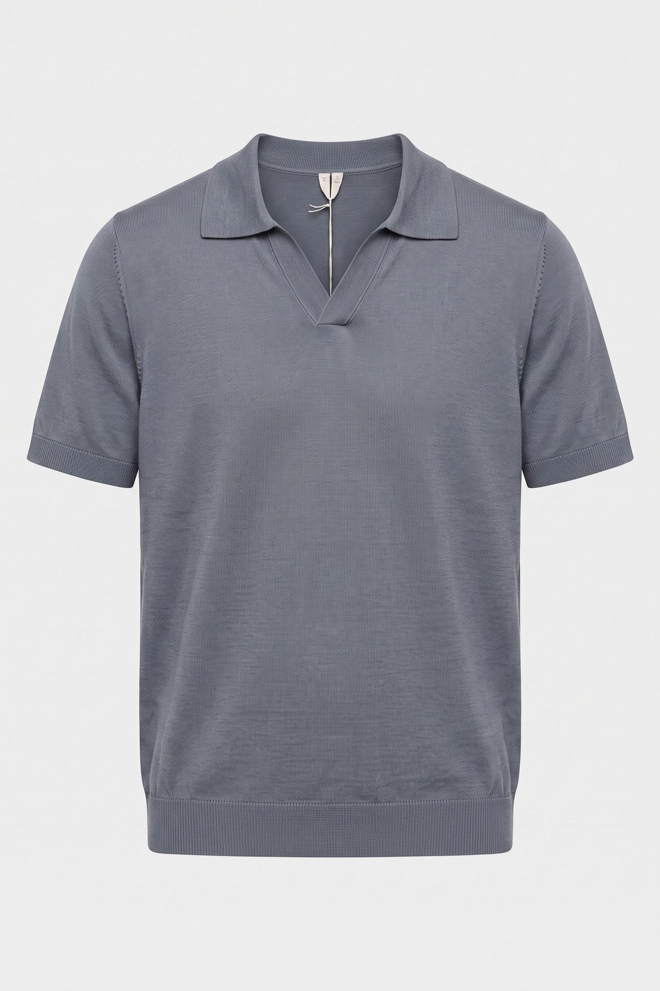 TERMEZ COTTON LINEN POLO BLUE 3