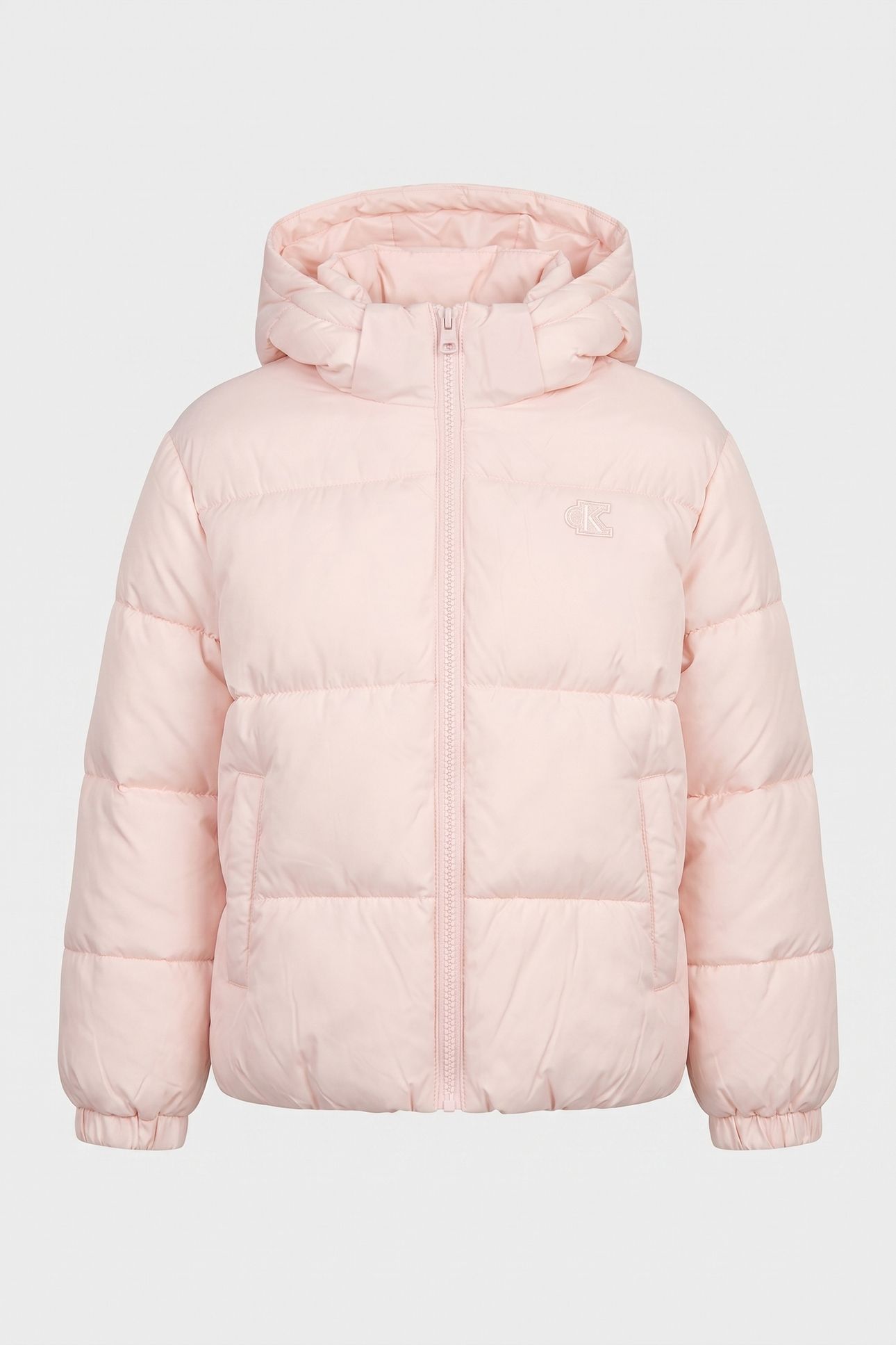 GIRLS MINI ME SHORT HOODED PARKA MANGANO CALCITE 2