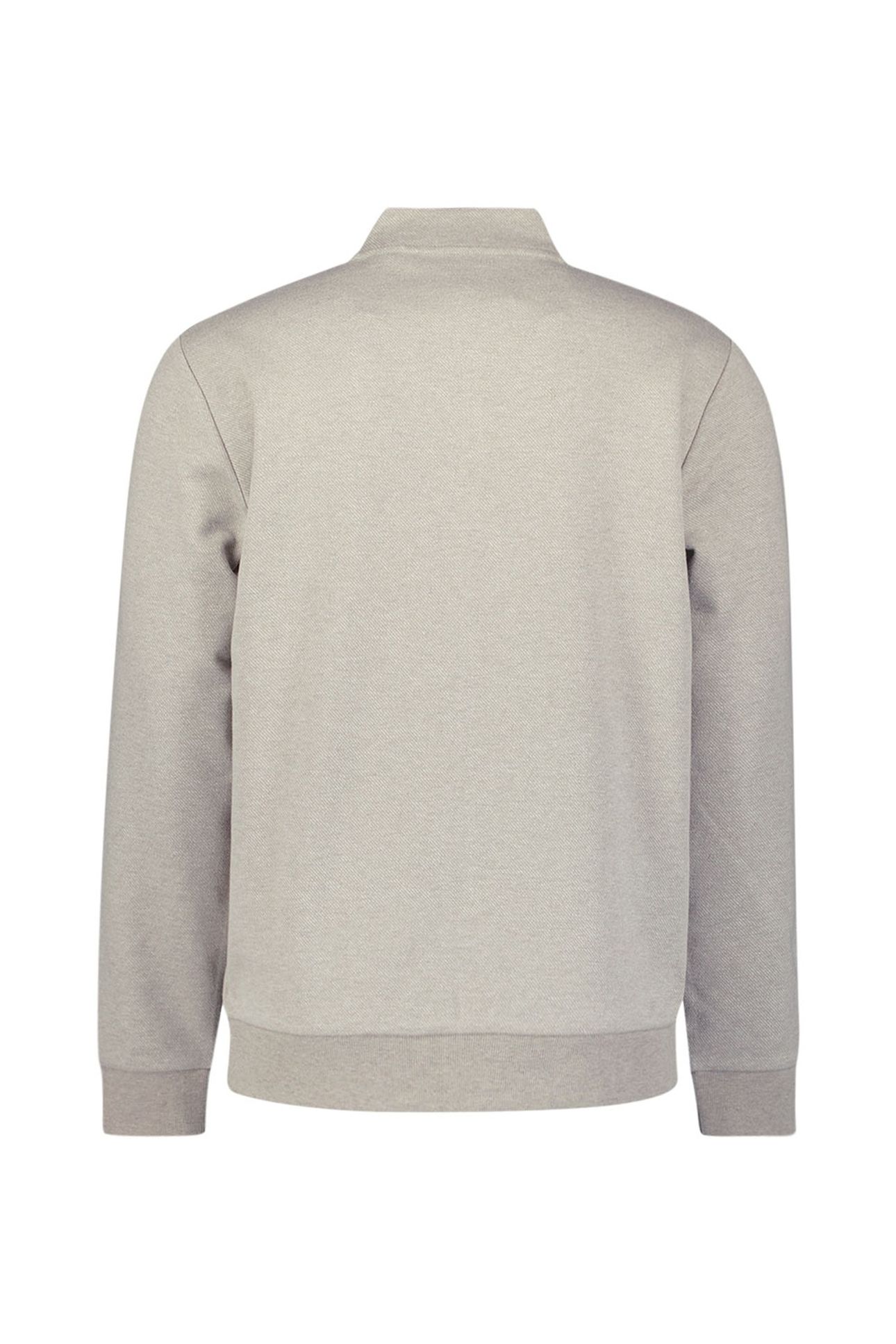 SWEATER FULL ZIP COLLEGE COLLAR TWILL RELIEF SAND 6