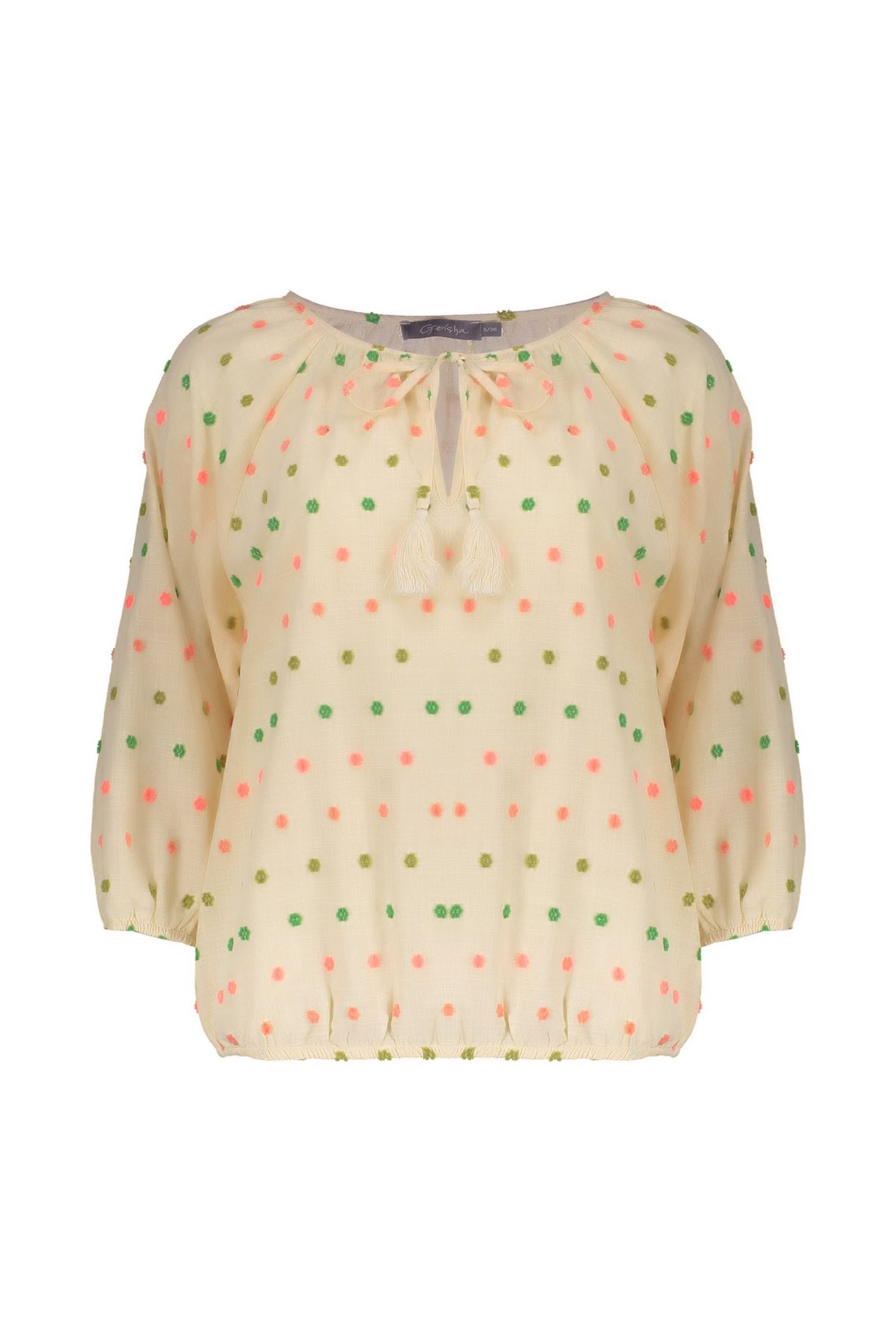 TOP ECRU/GREEN/BLUSH 1