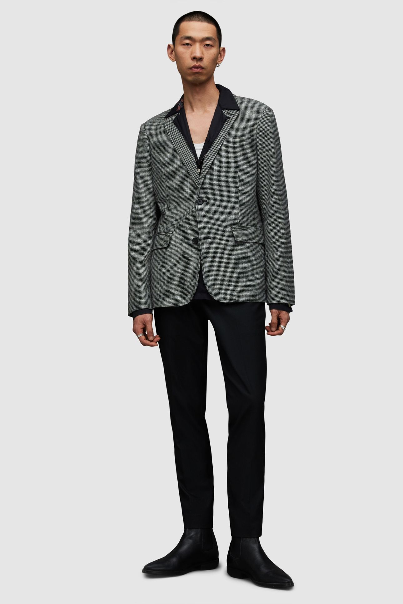 KINGLY BLAZER BLACK/WHITE 1