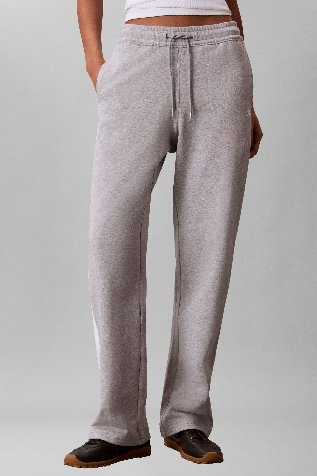 MONOGRAM TERRY COLORBLOCK PANT HEROIC GREY HEATHER 1