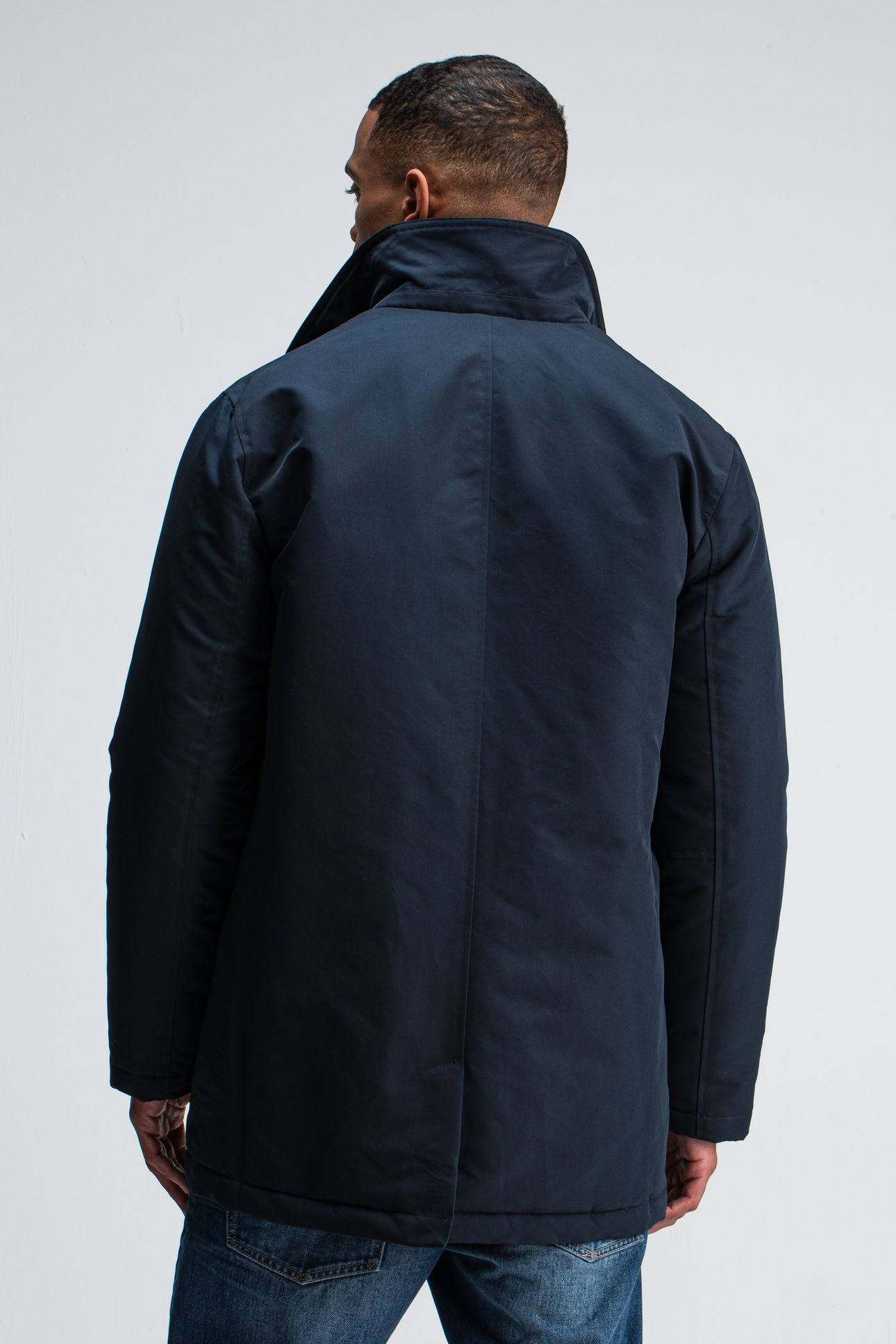 TATE PADDED TRENCH ALASKA BLUE 2