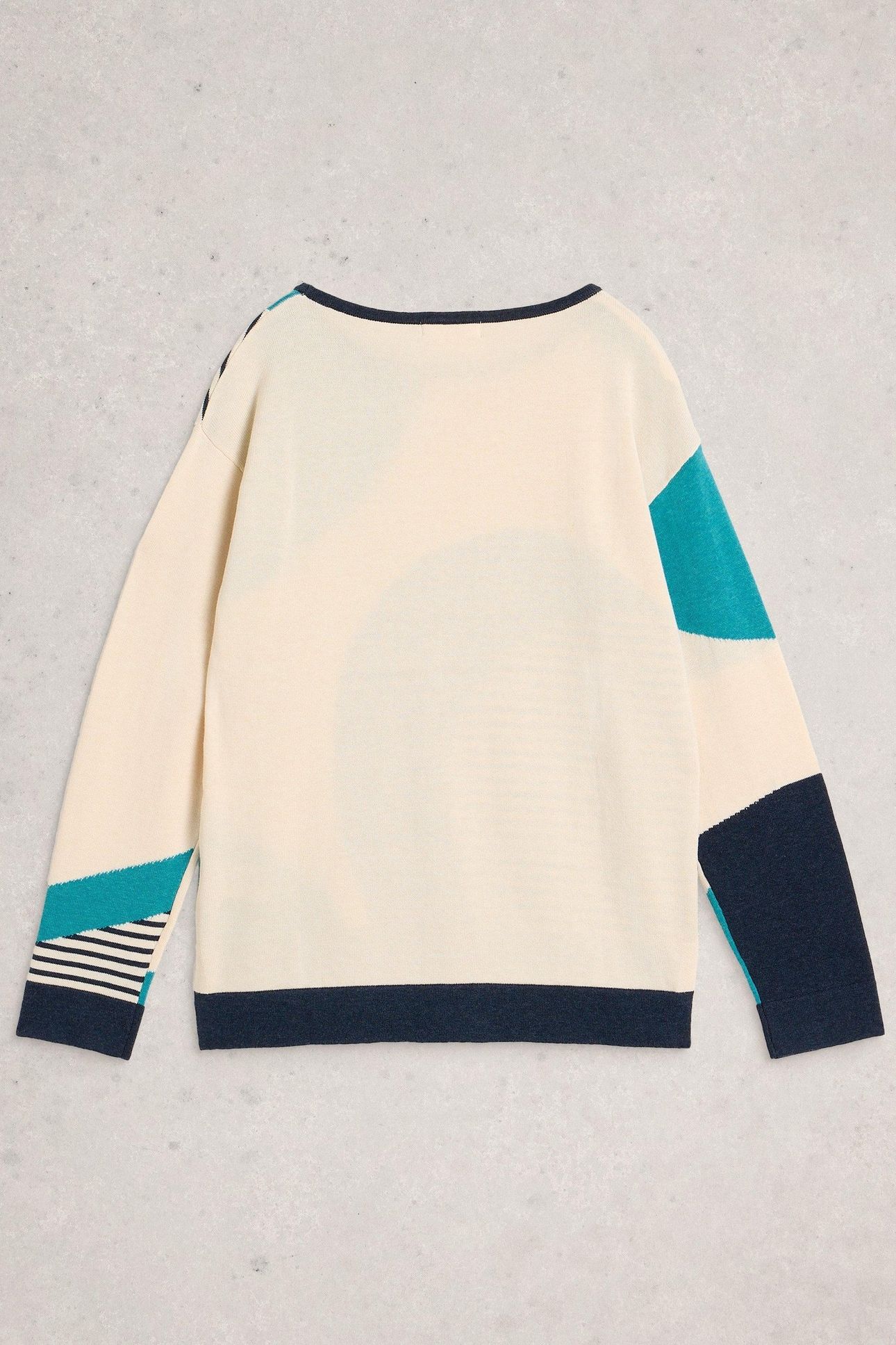 OPHIA ABSTRACT JUMPER IVORY MULTI 2