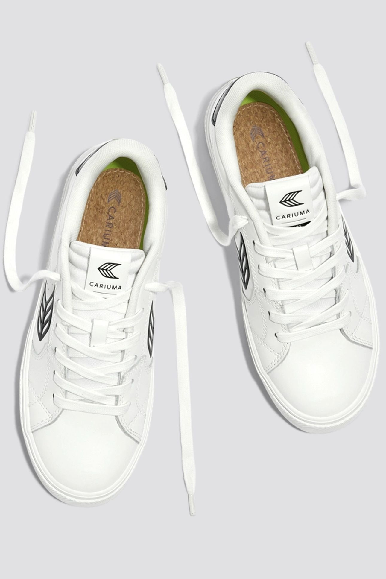 SALVAS LEATHER WHITE BLACK LOGO 5