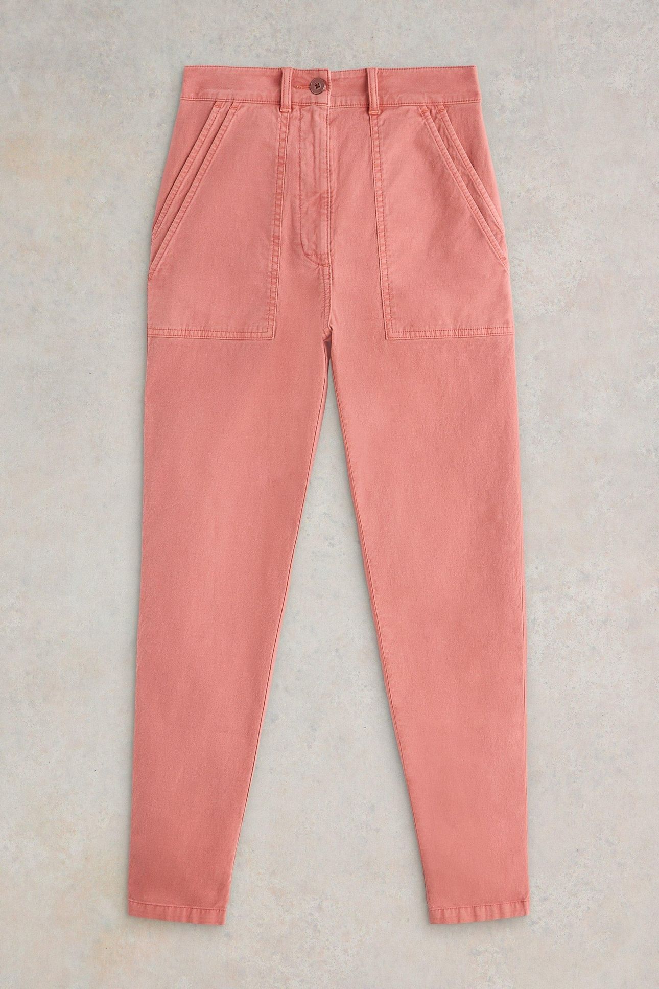 TWISTER CHINO TROUSER MID RED 3