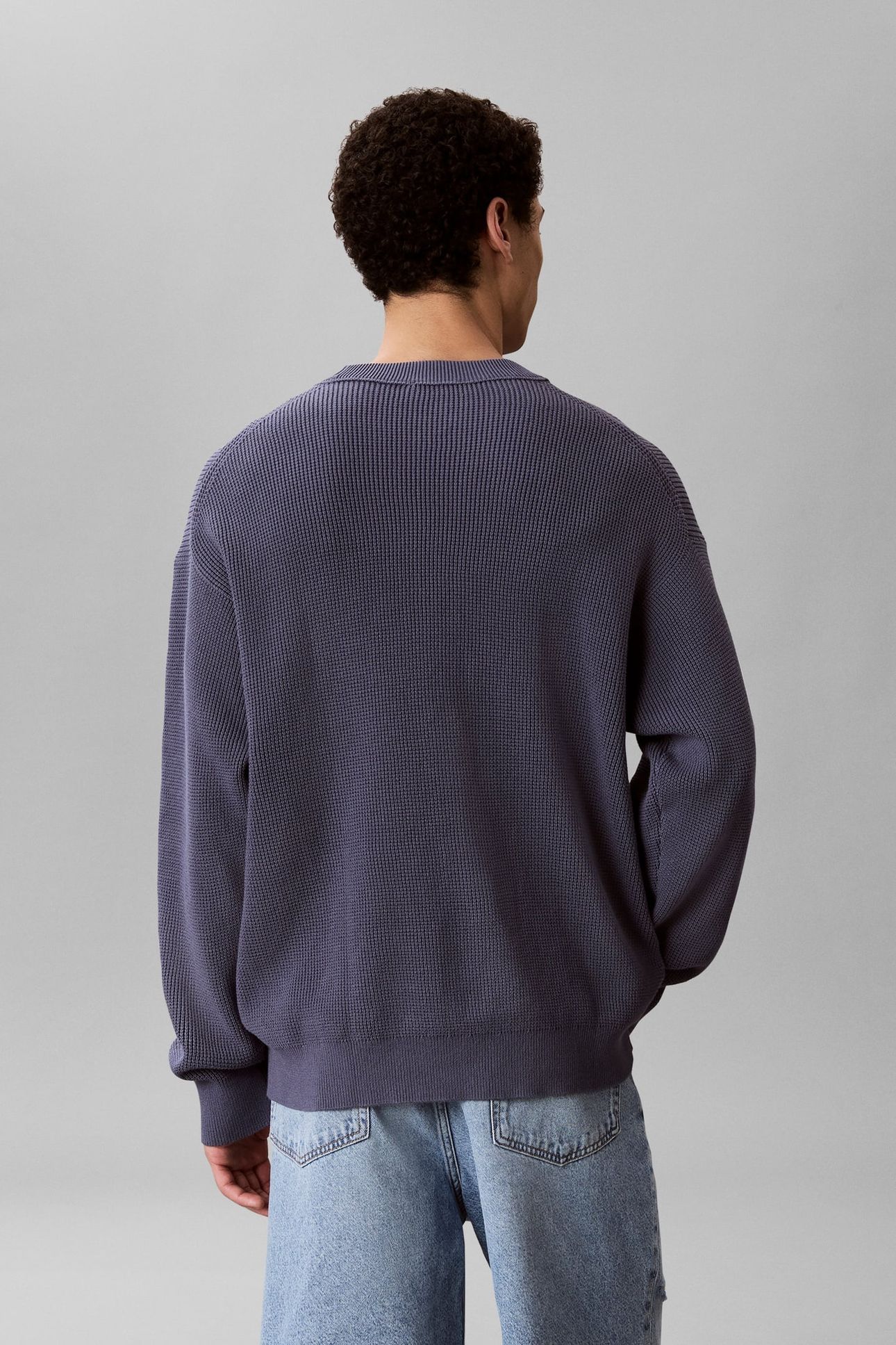LONG SLEEVE EASY COTTON WAFFLE BLUE NOMAD 3