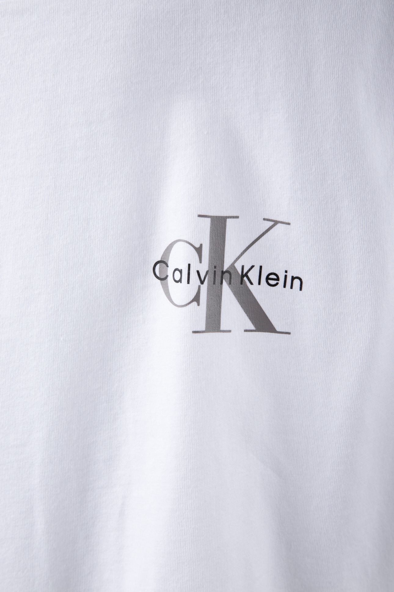 SS 30S CLASSIC MICRO MONOGRAM TEE BRIGHT WHITE/DARK SLATE 6