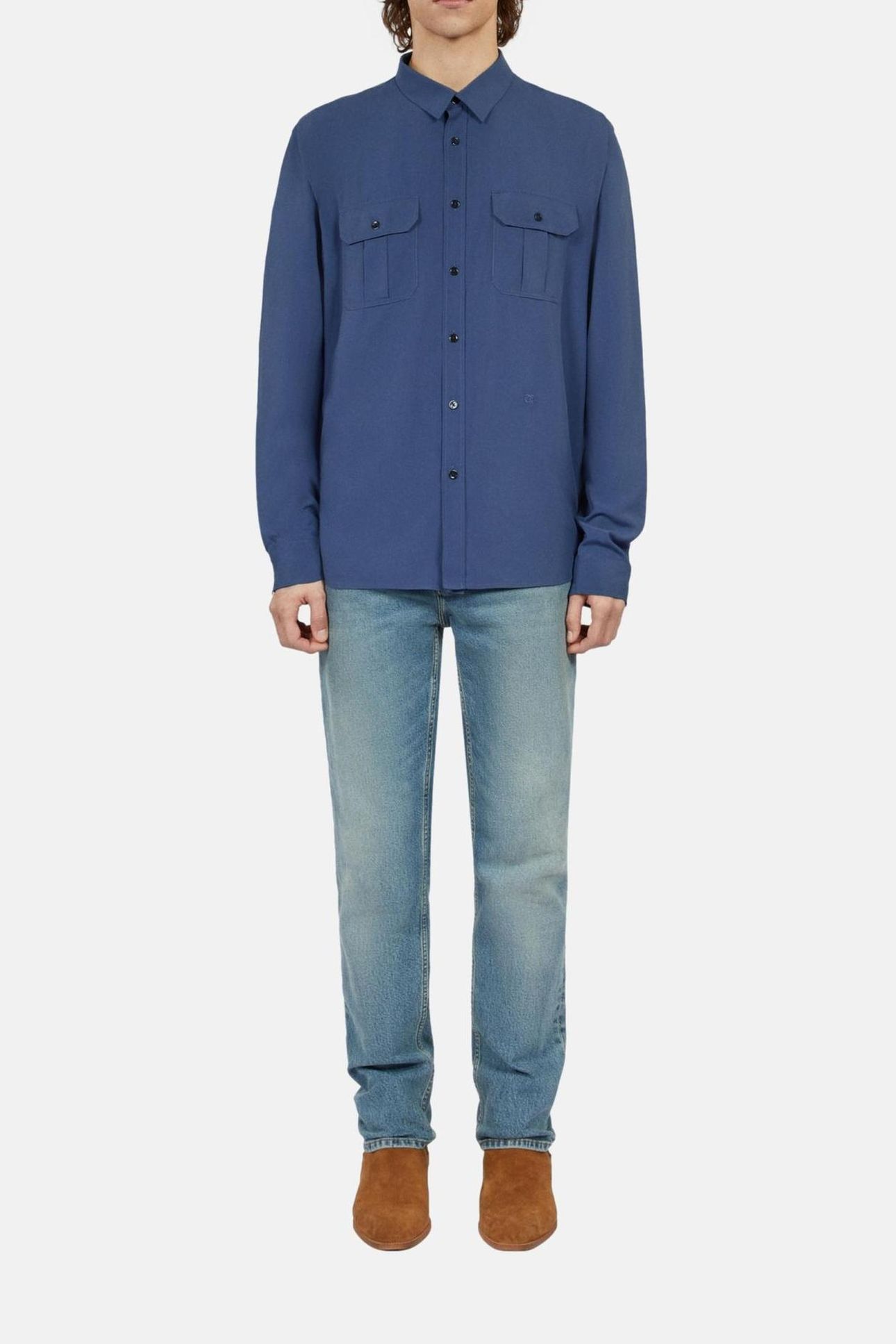 LONG-SLEEVED SHIRT MIDDLE NAVY 2