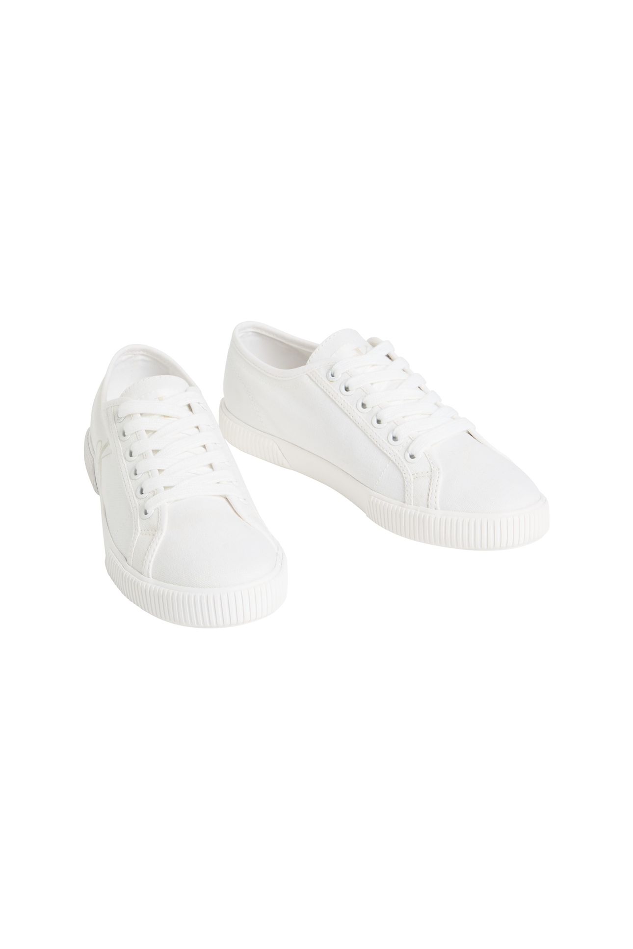 ESSENTIAL CANVAS TRAINERS TRIPLE BRIGHT WHITE 2