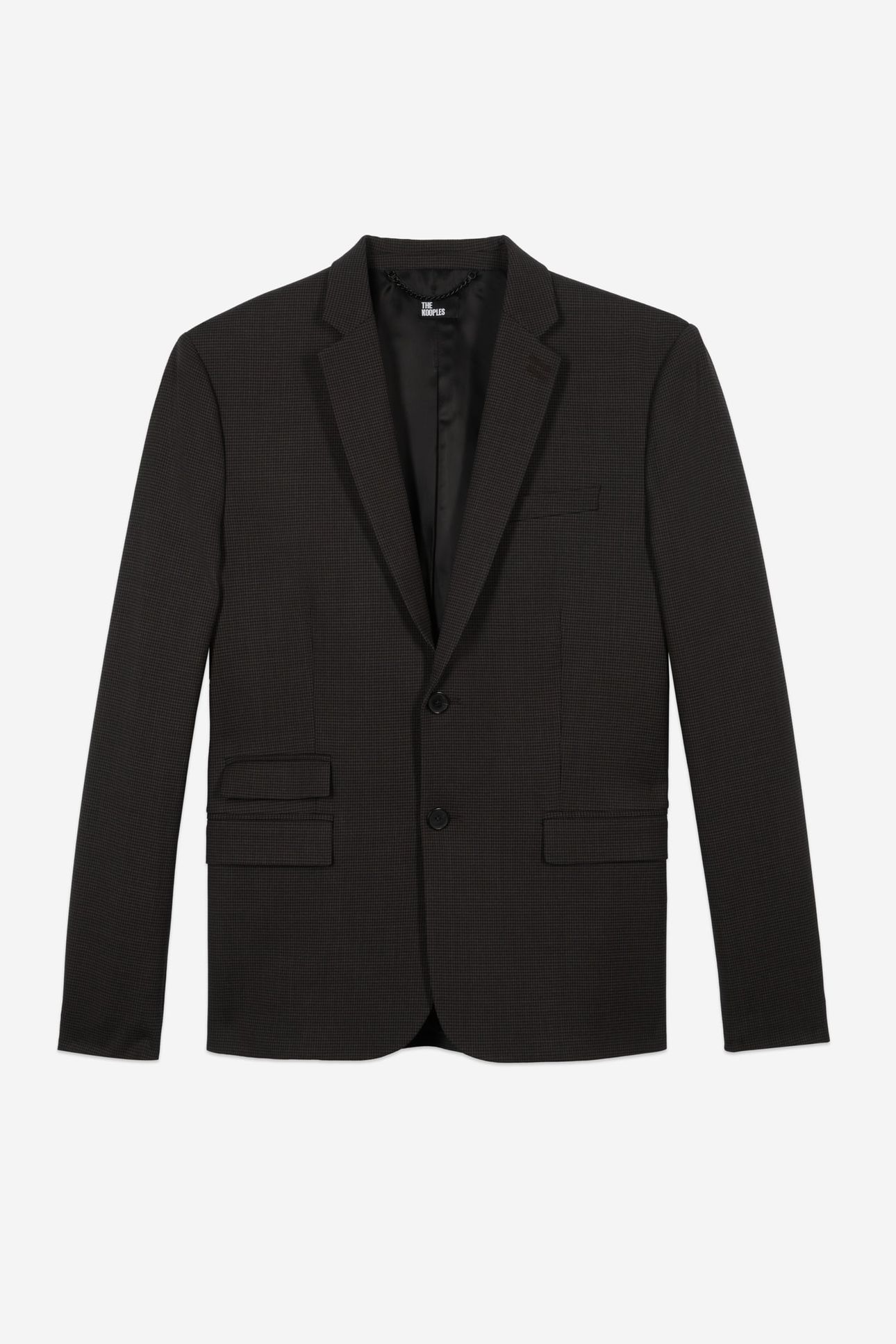 CLASSIC SUIT JACKET WITH HUNDREDFOLD PATTERN BROWN/BLACK 4