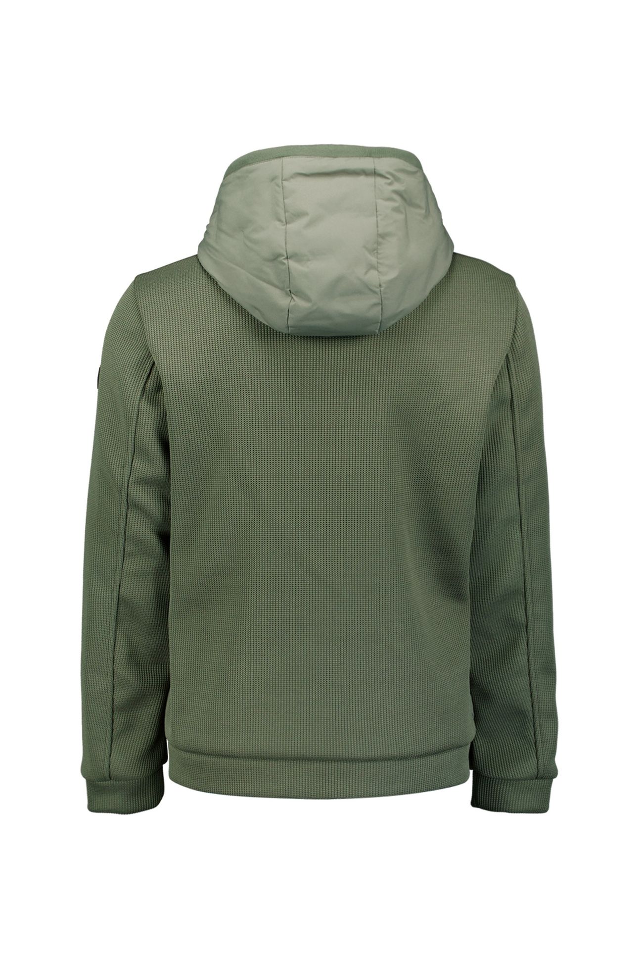 JACKET SHORT FIT SEALED HOODED KNITTED MIX STEEL 5