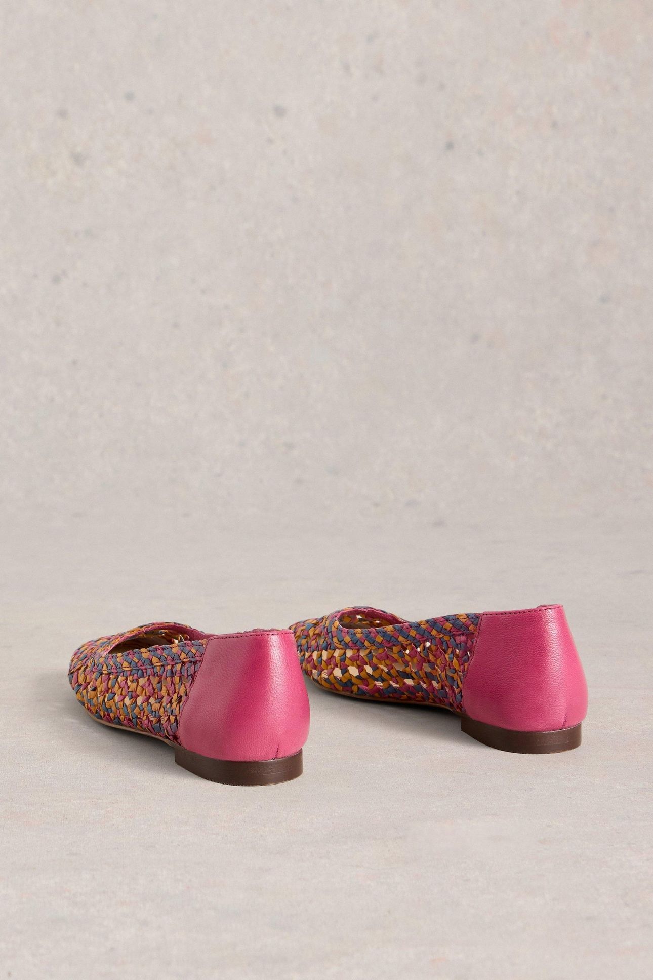 WINNIE WOVEN BALLERINA BRIGHT PINK 3