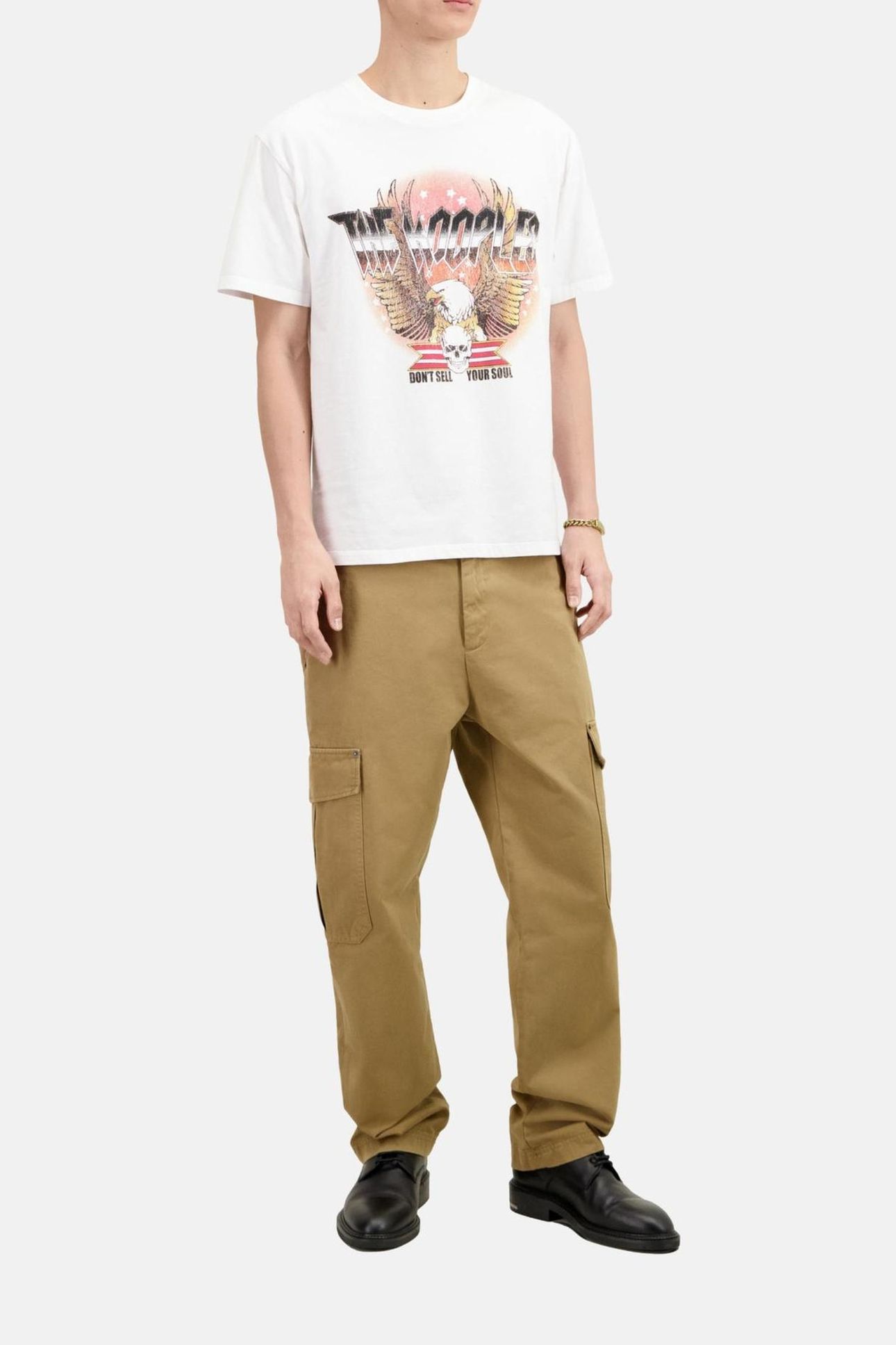 T-SHIRT WITH VINTAGE PRINT ON THE FRONT WHITE 2