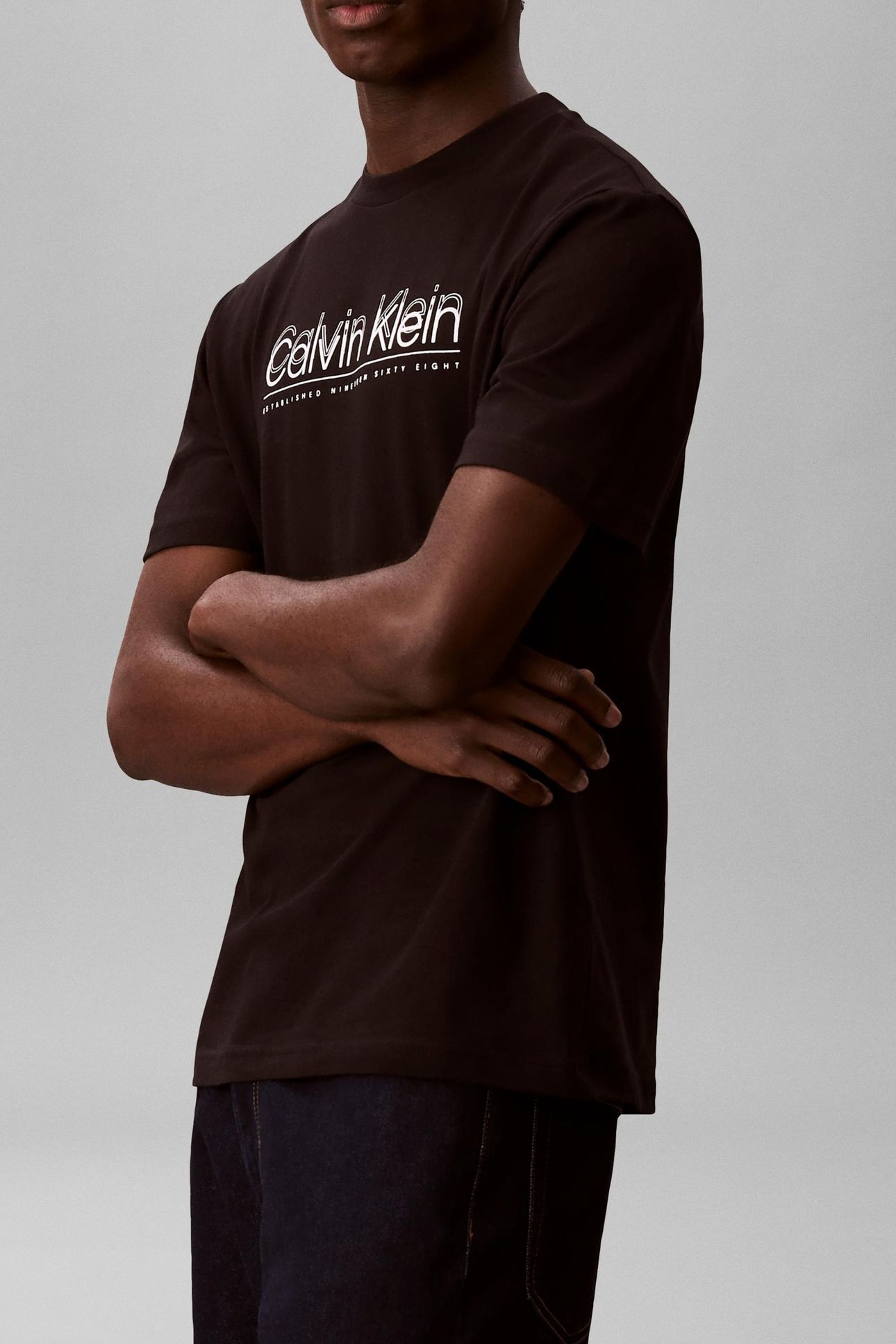 CP-DOUBLE LOGO T-SHIRT BLACK 2
