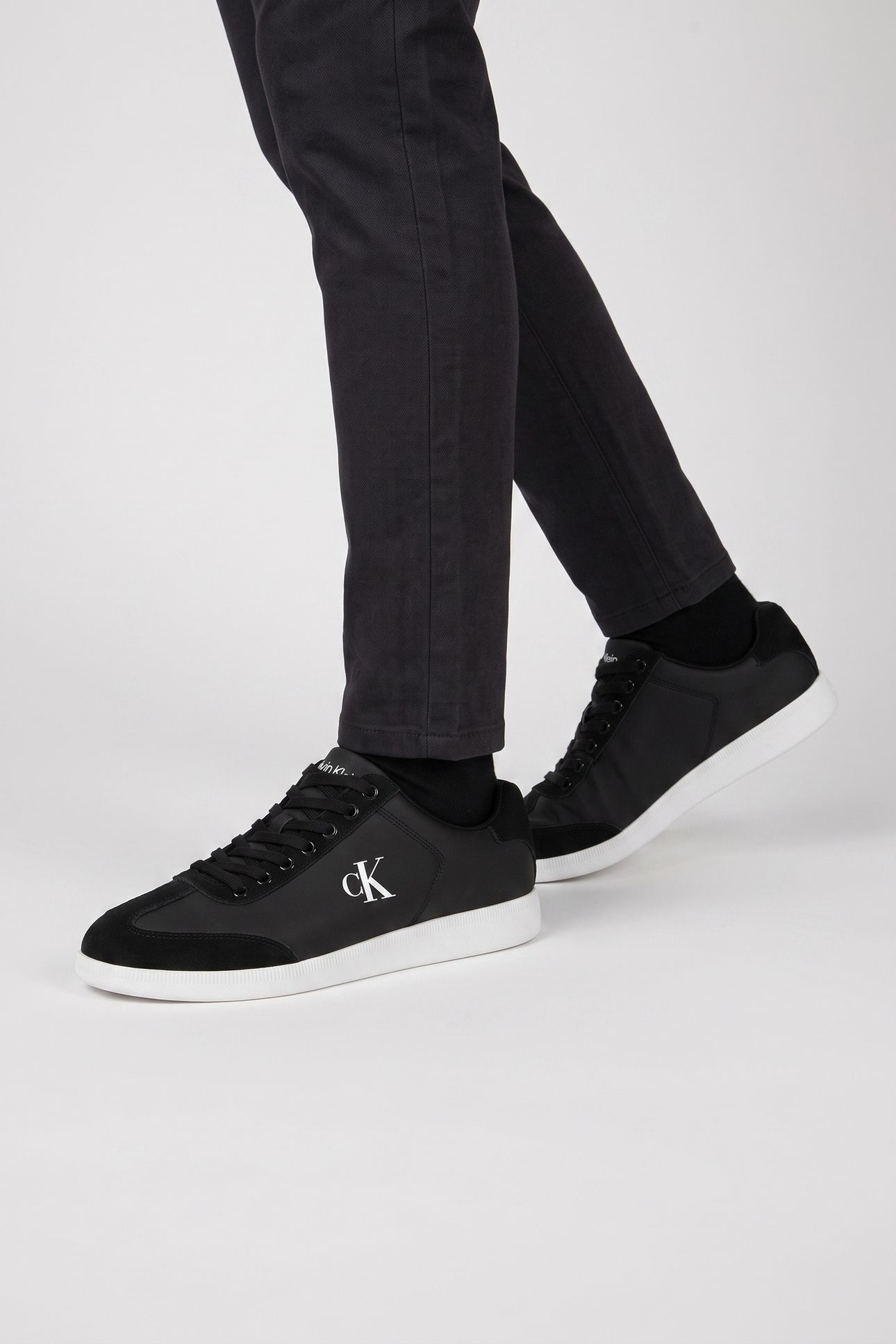 LOW CUPSOLE LACEUP SHOES BLACK 2