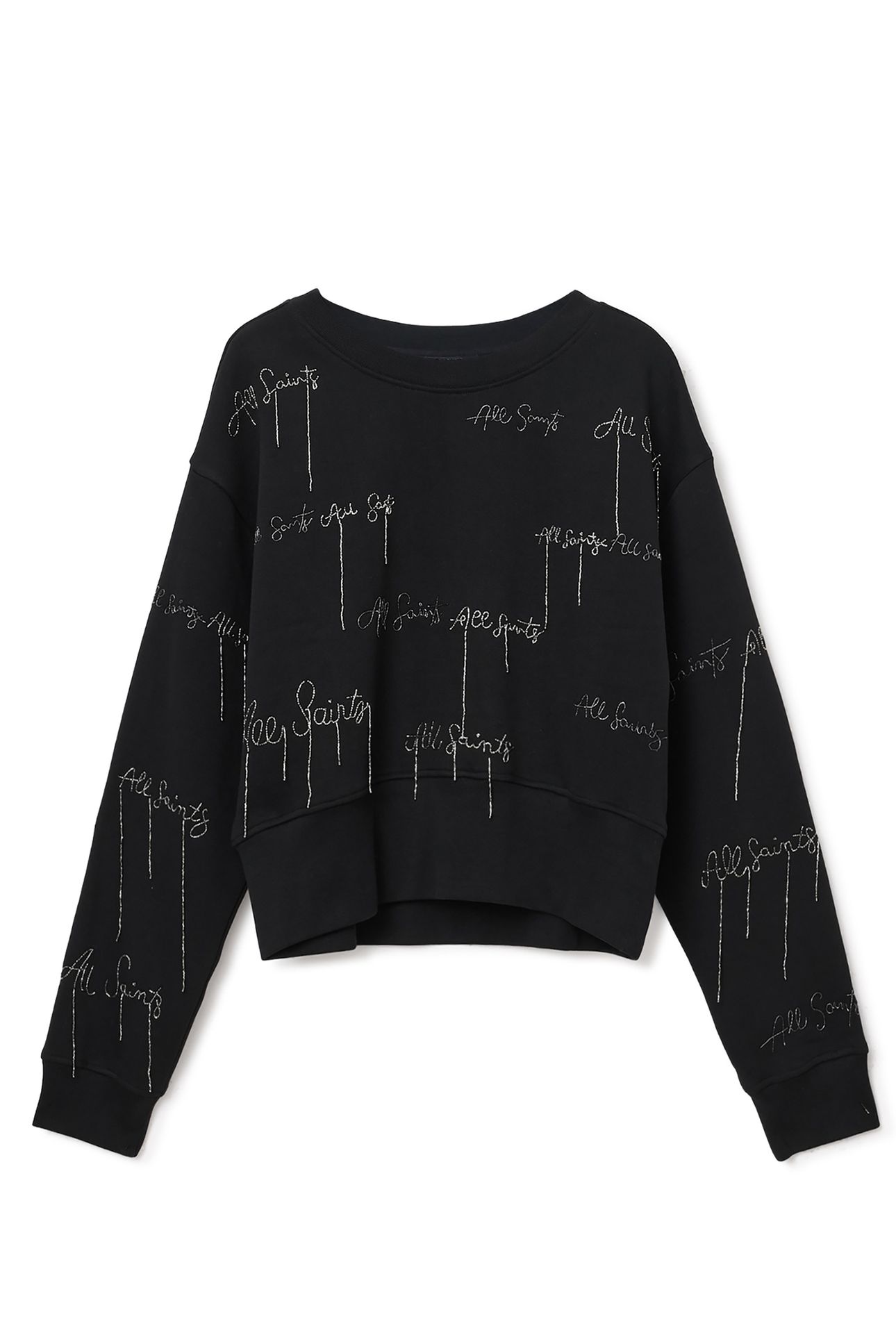 AS EMB SEPARO SWEAT BLACK 5