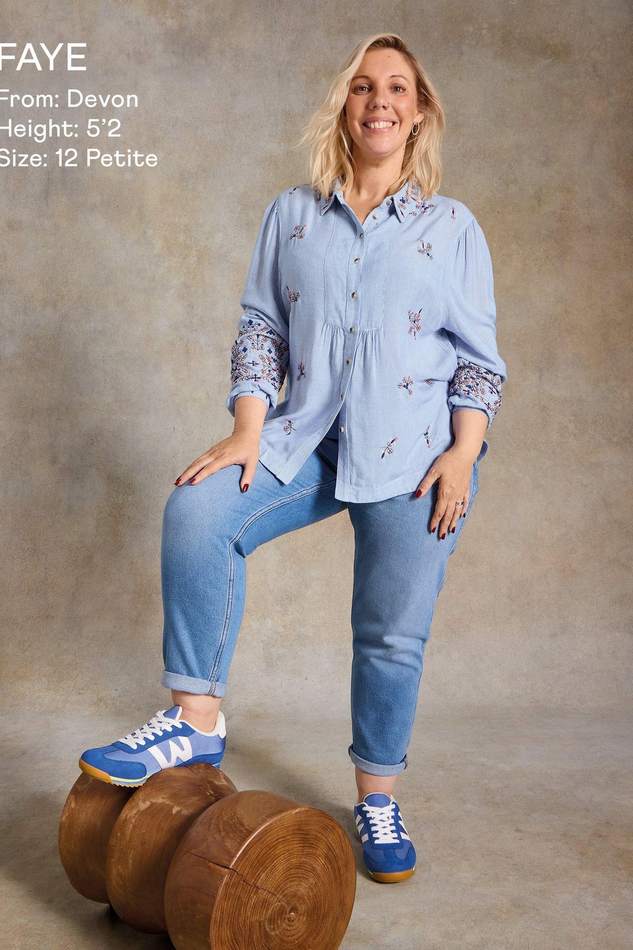 GERI EMBROIDERED SHIRT BLUE MULTI 7