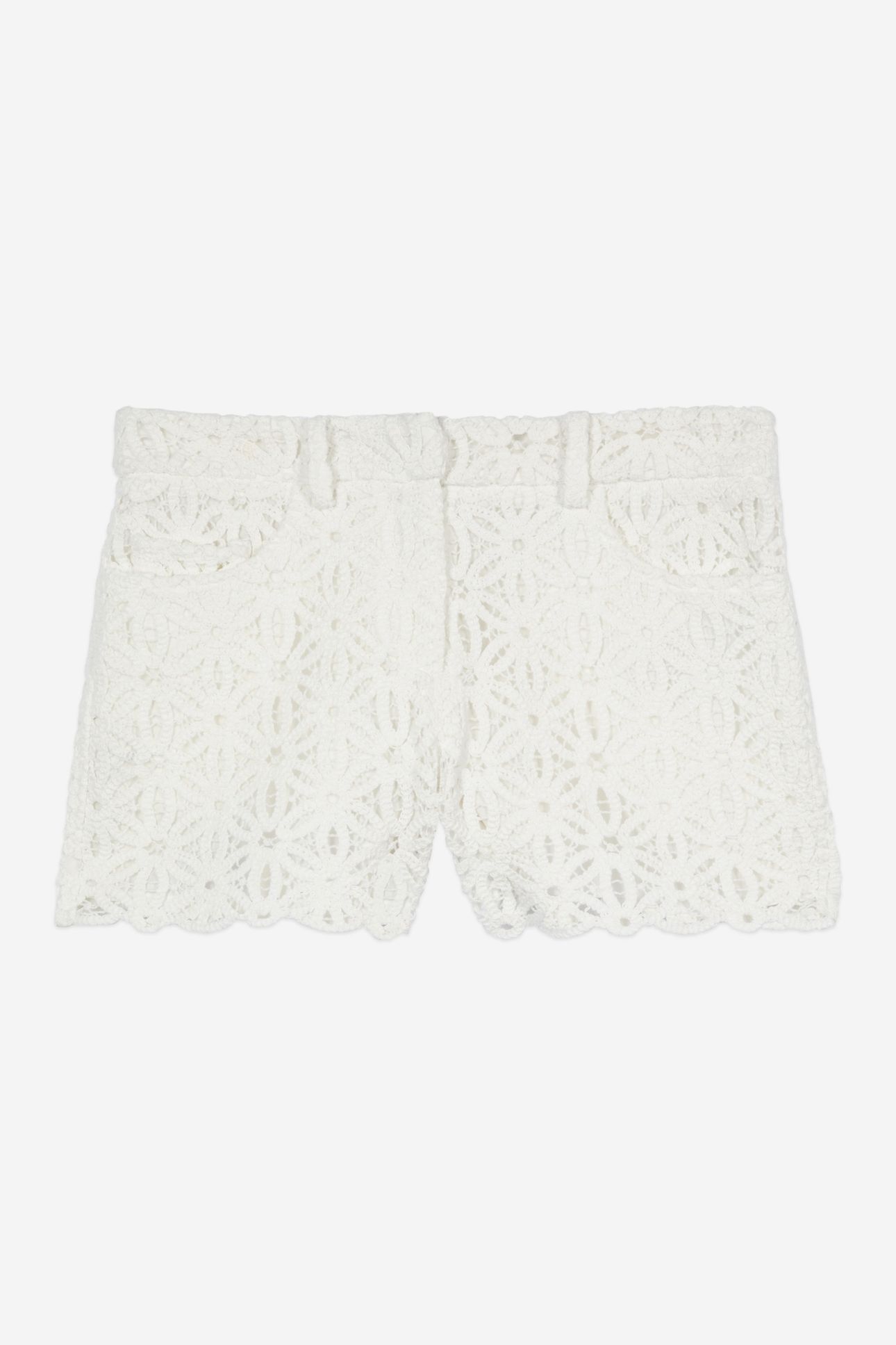 GUIPURE SHORTS WHITE 5