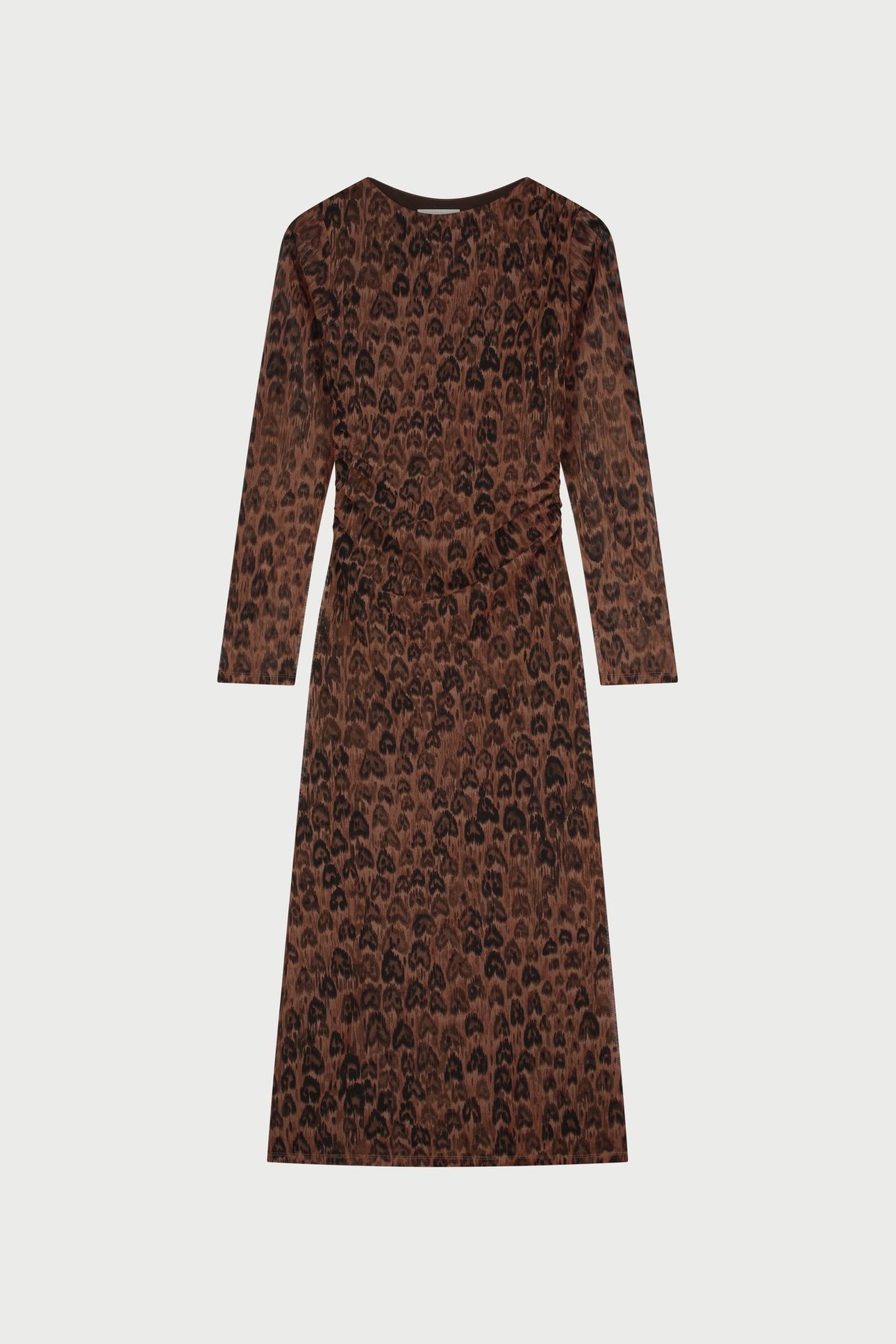 ASHLEY DRESS BURNT SUGAR/BLACK 4