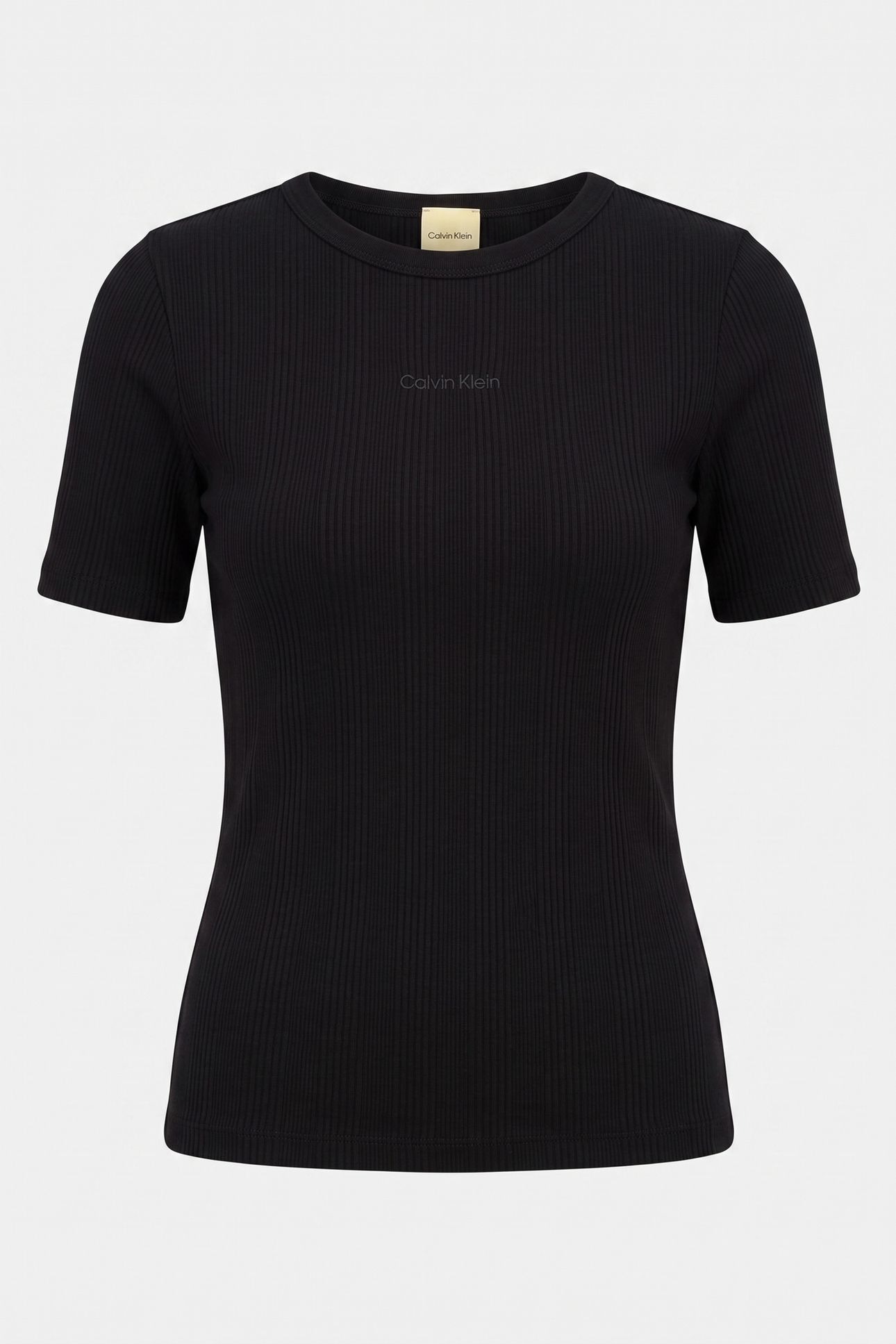 SLEEVELESS VARIEGATED RIB TOP BLACK 4