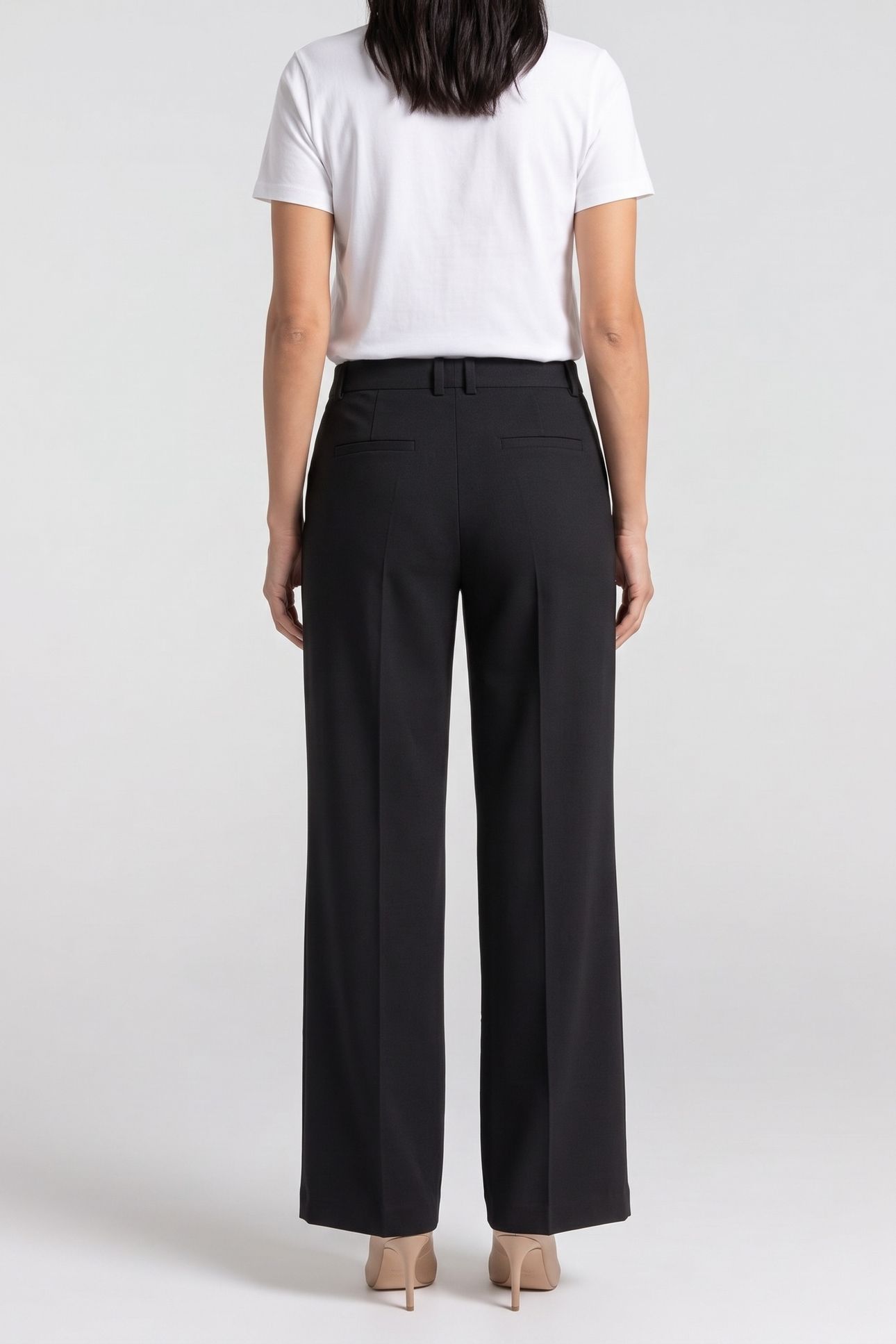OLIVIA MILANO WOOL TROUSERS BLACK 2