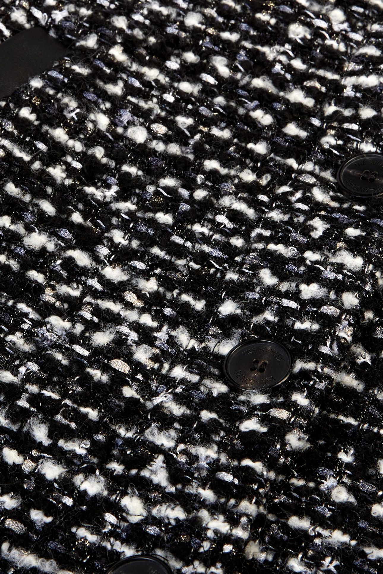 SHORT, LOOSE-FITTING JACKET BLACK WHITE 6