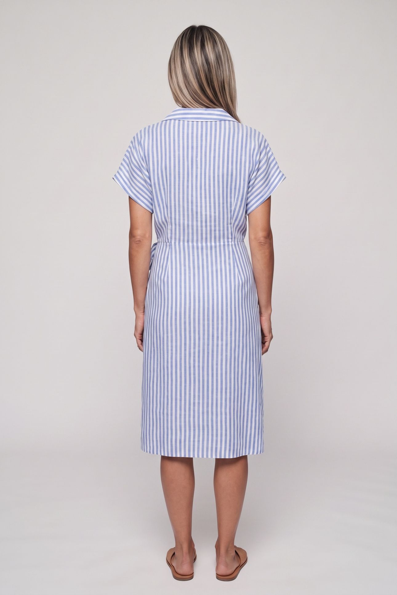FRANCA WRAP DRESS BLUE 2