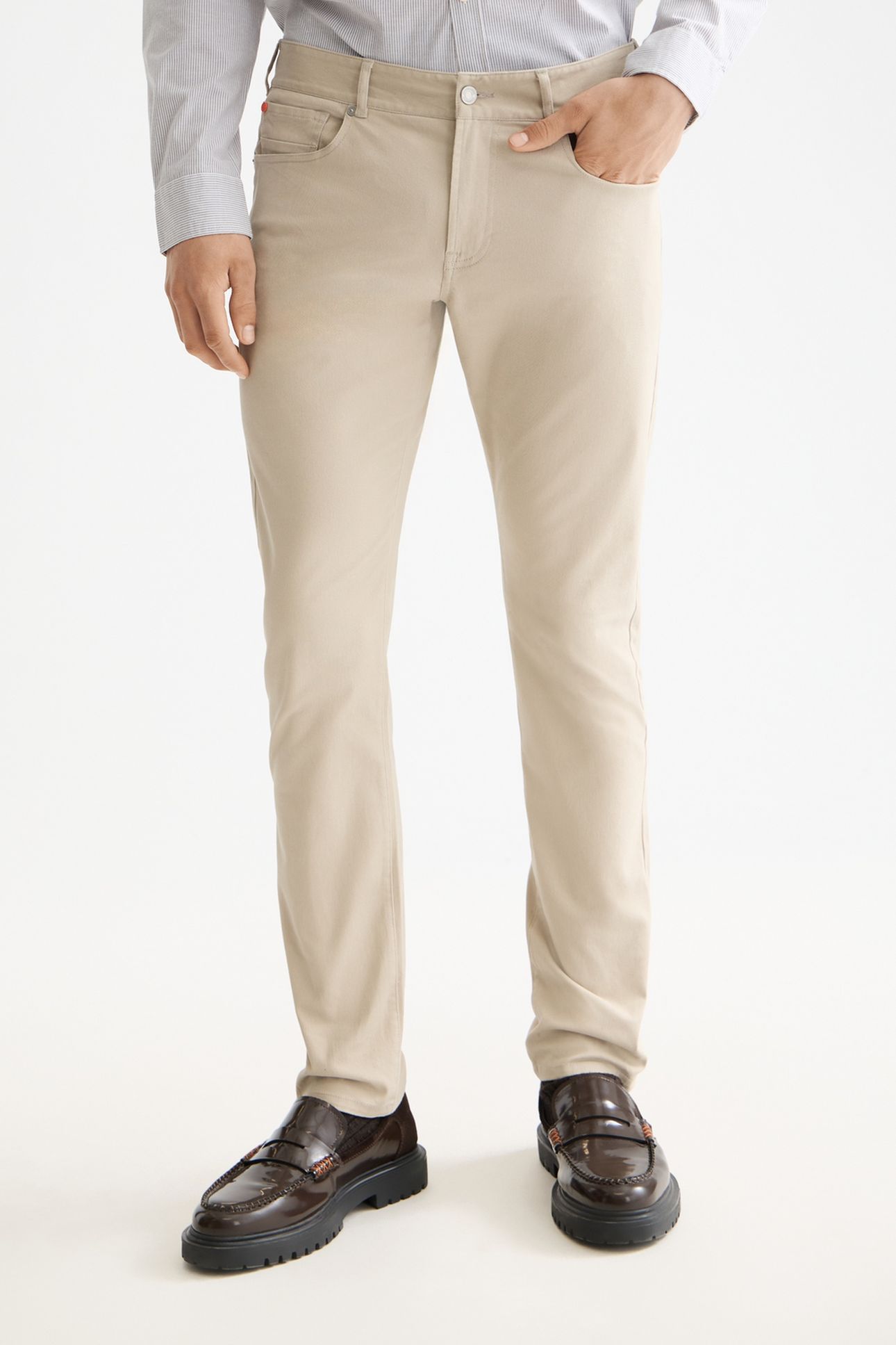 RALSTON- COTTON-BLEND TWILL REGULAR SLIM FIT 5-POCKET PANT P 2
