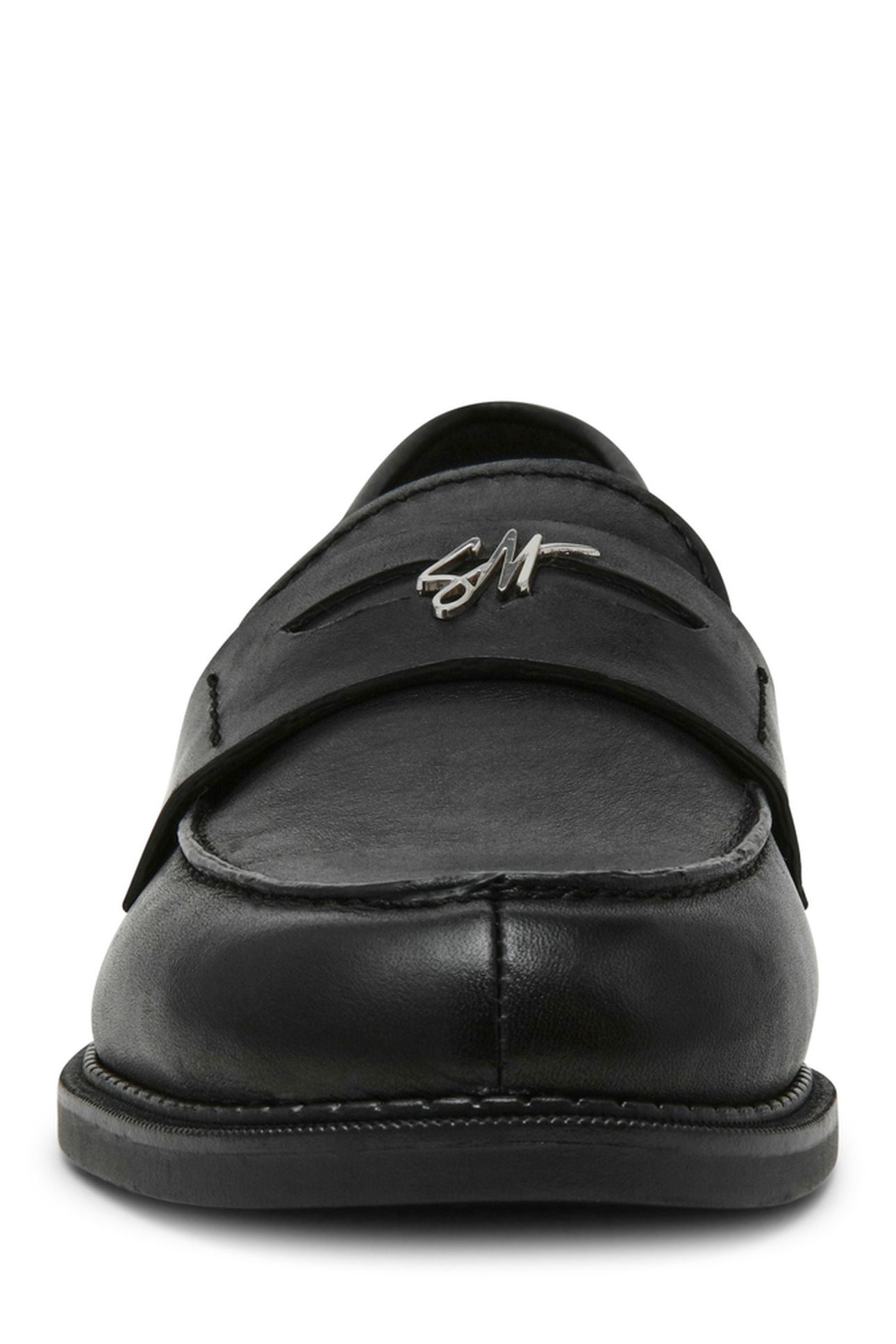 MOTOR FLAT SHOES BLACK LEATHER 4