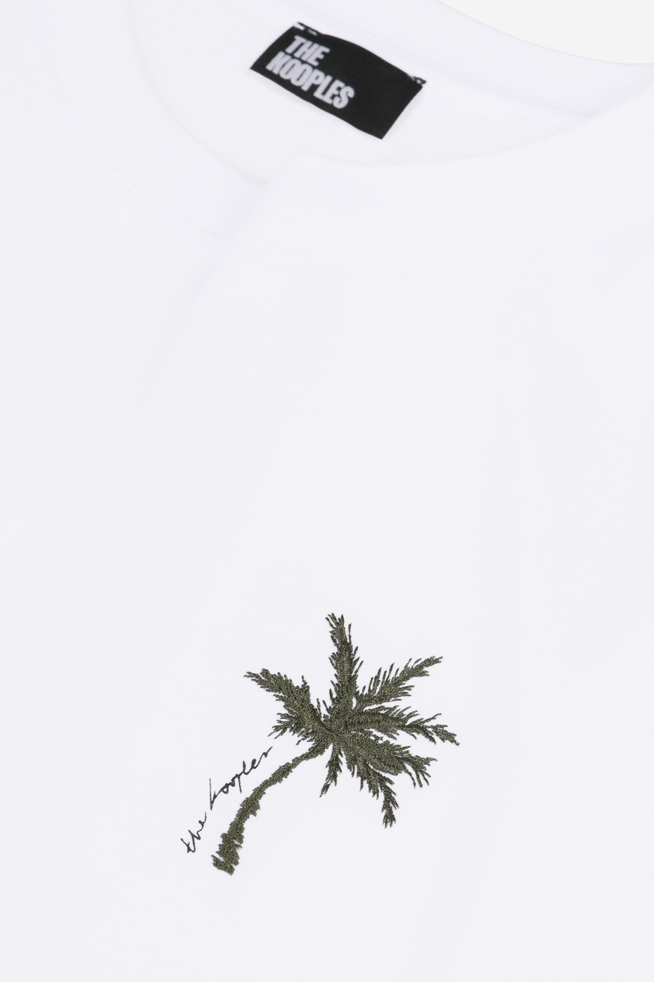 SHORT-SLEEVED T-SHIRT WITH PALM TREE EMBROIDERY WHITE 6