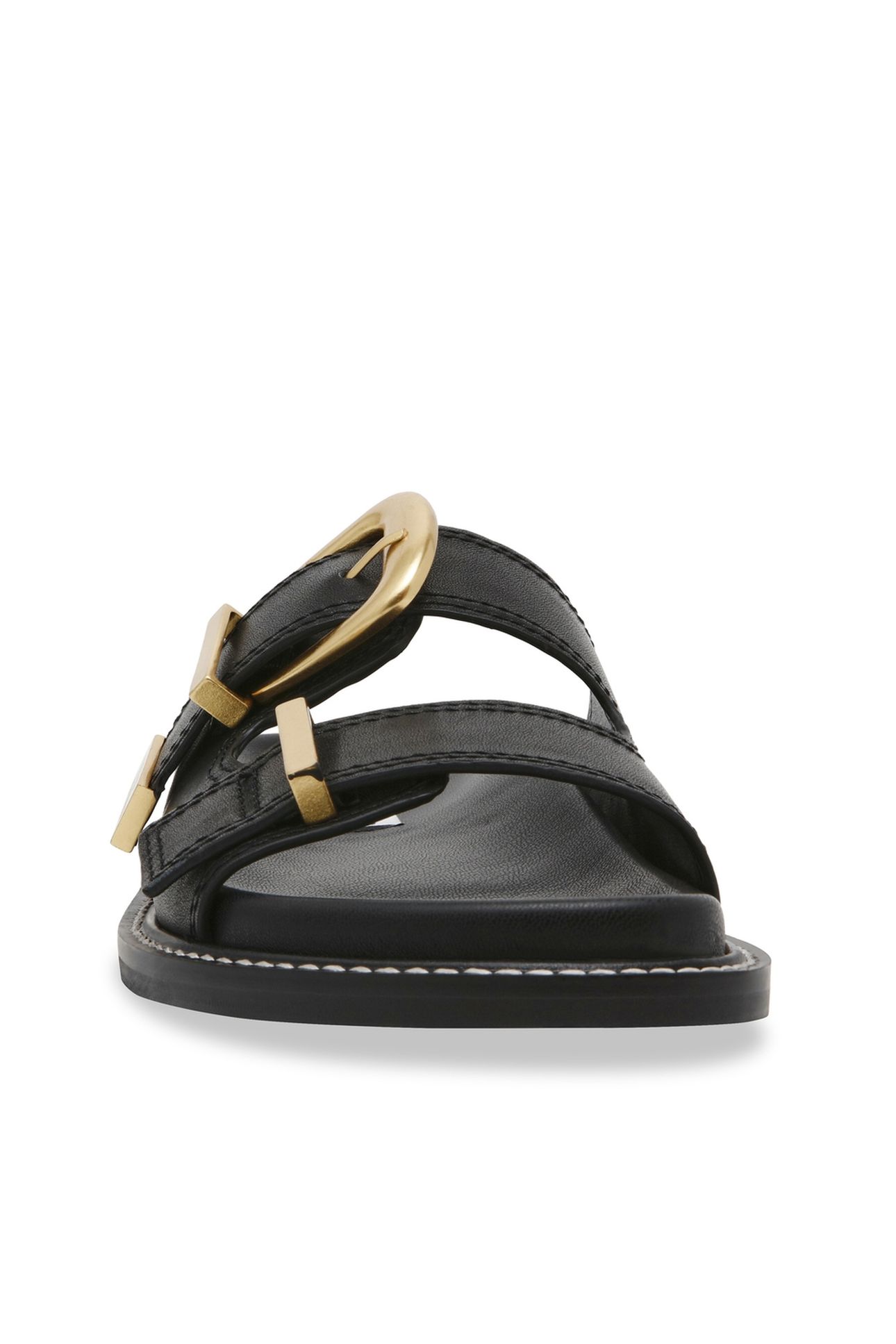 ARCH SLIDES BLACK ACTION LEATHER 5