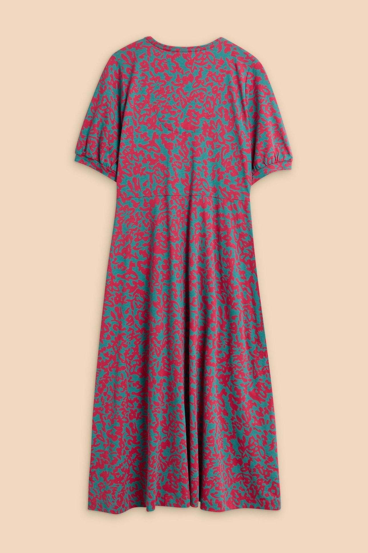 MEGAN JERSEY DRESS PINK PRINT 5