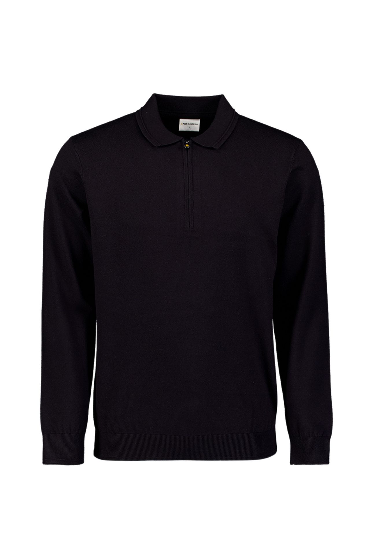 PULLOVER POLO ZIP BLACK 5