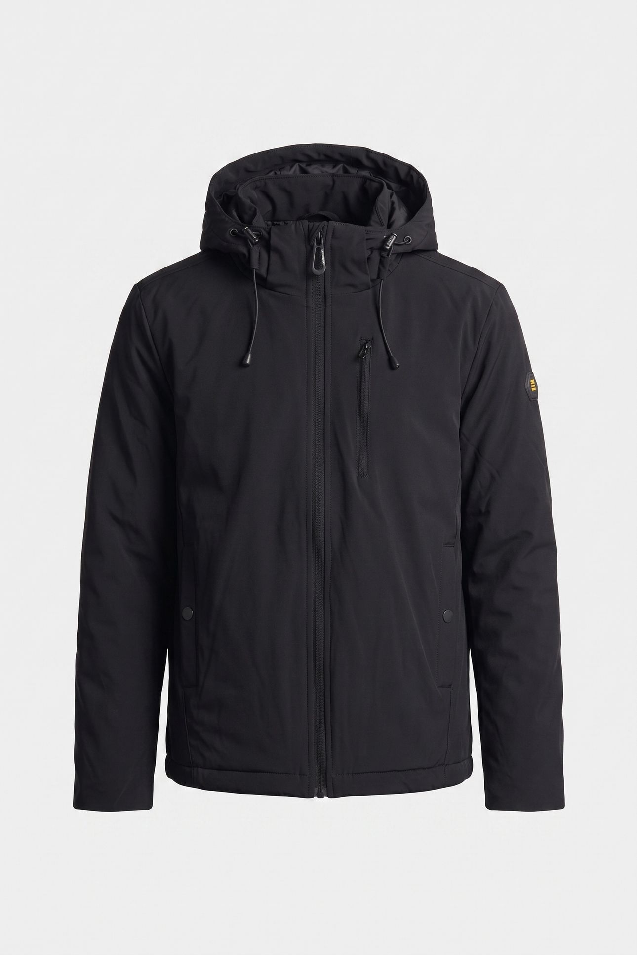 JACKET SHORT FIT HOODED PADDED BLACK 3