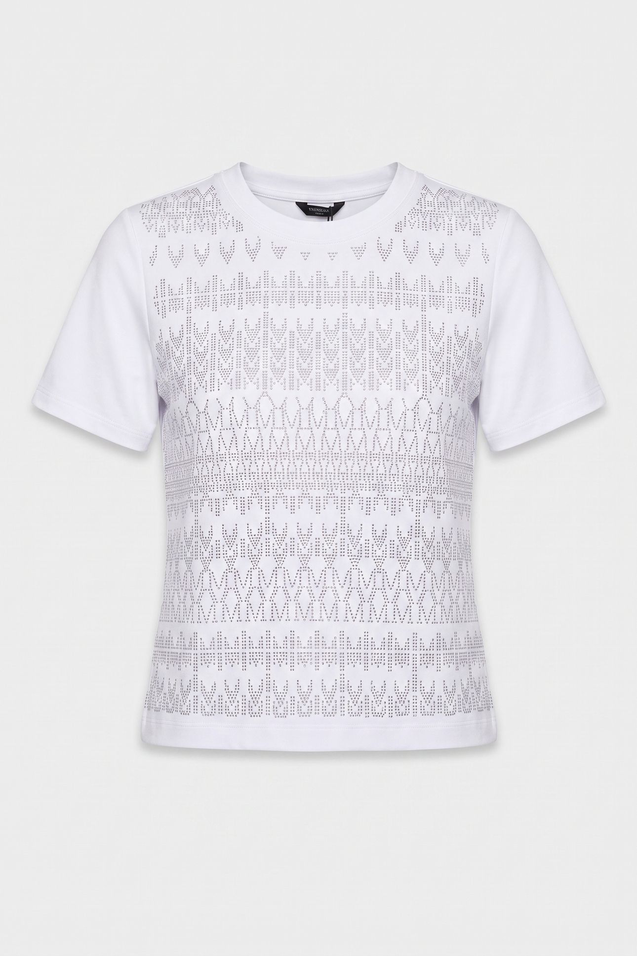 ANNA SS ROUND NECK T TRUE WHITE A000 3