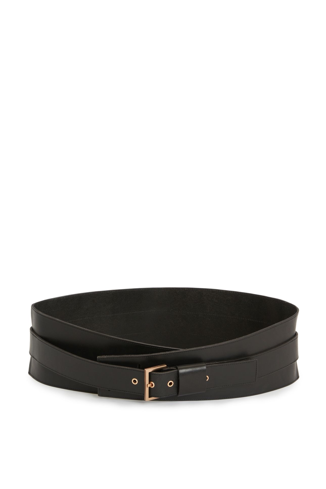 HARLOW WAIST BELT BLACK/WARM BRASS 2