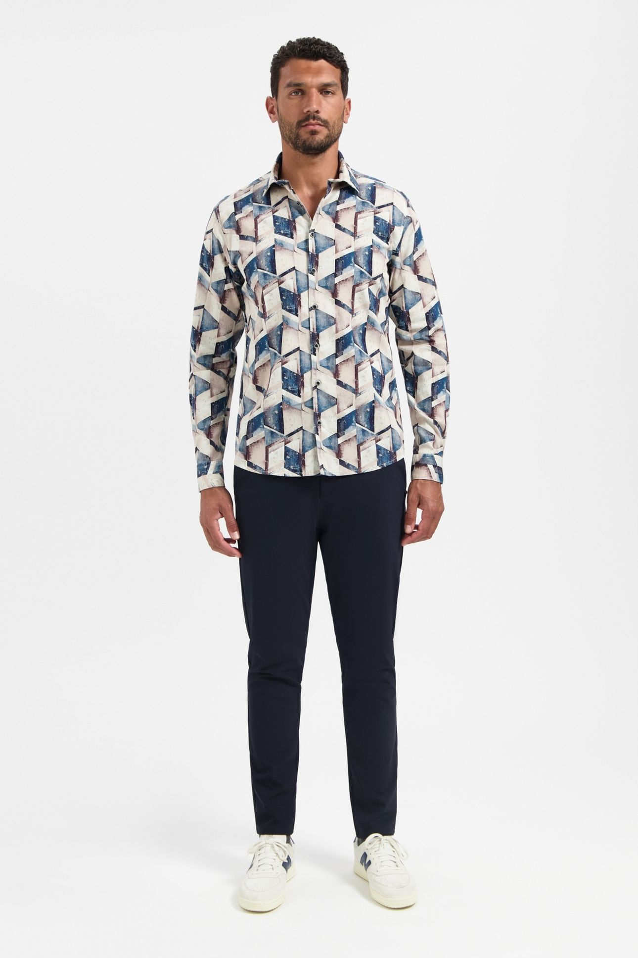 SHIRT STRETCH ALLOVER PRINTED NIGHT 3