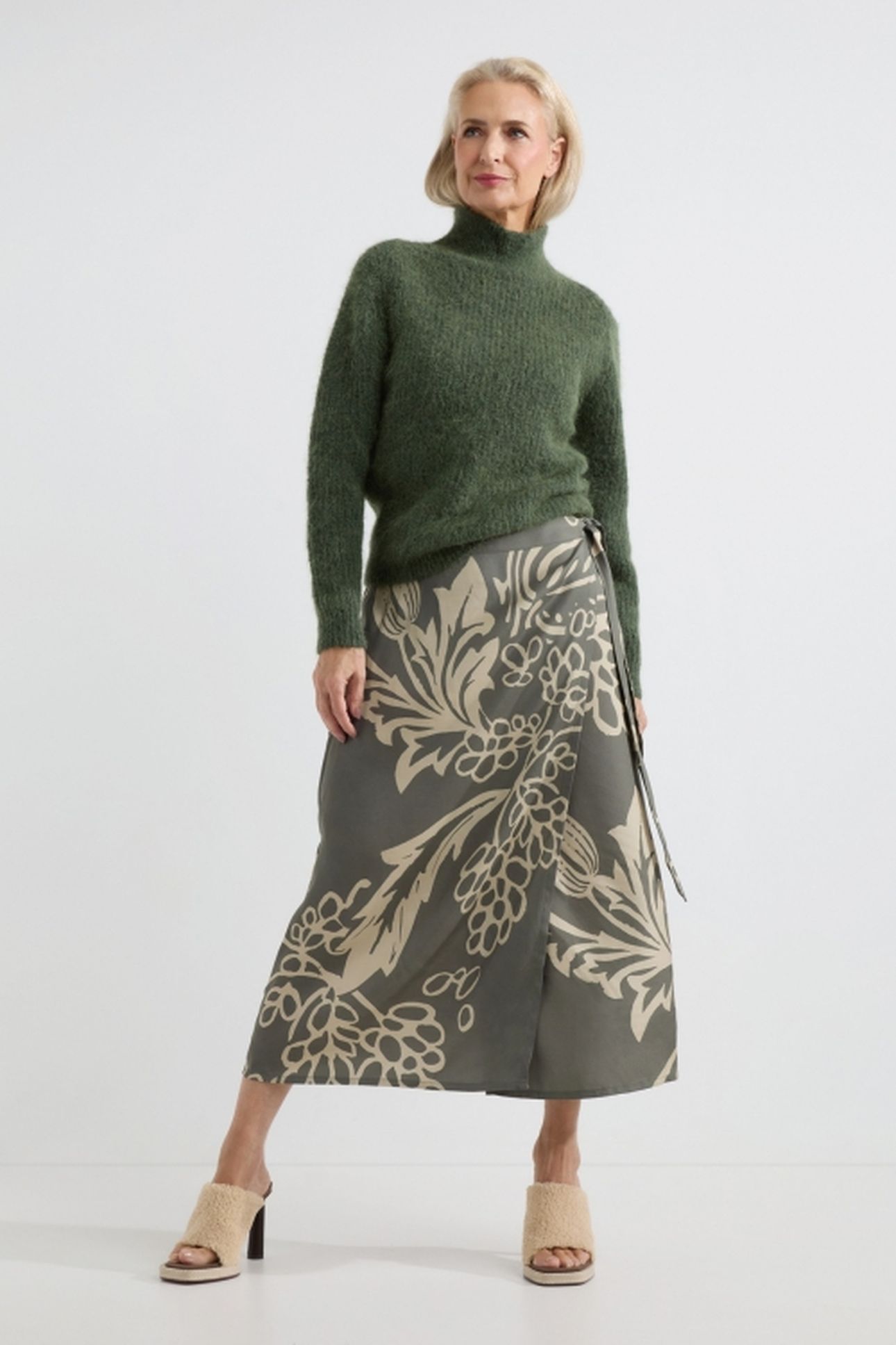 ADELINE SKIRT PESTO PRINT 2