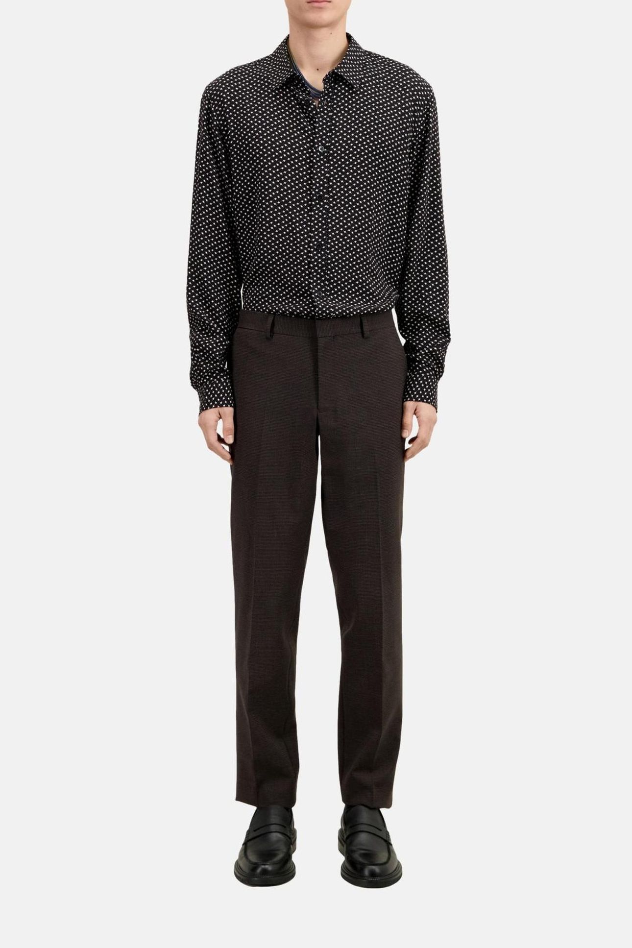 CLASSIC SUIT TROUSERS BROWN/BLACK 3