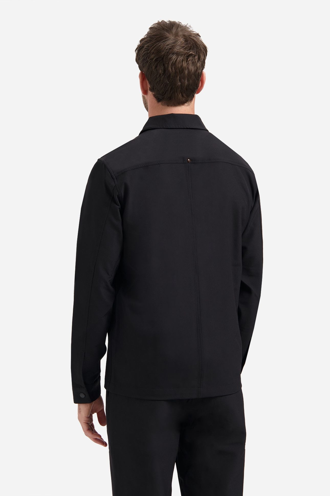 OVERSHIRT FULL ZIPPER STRETCH SEDOC BLACK 3