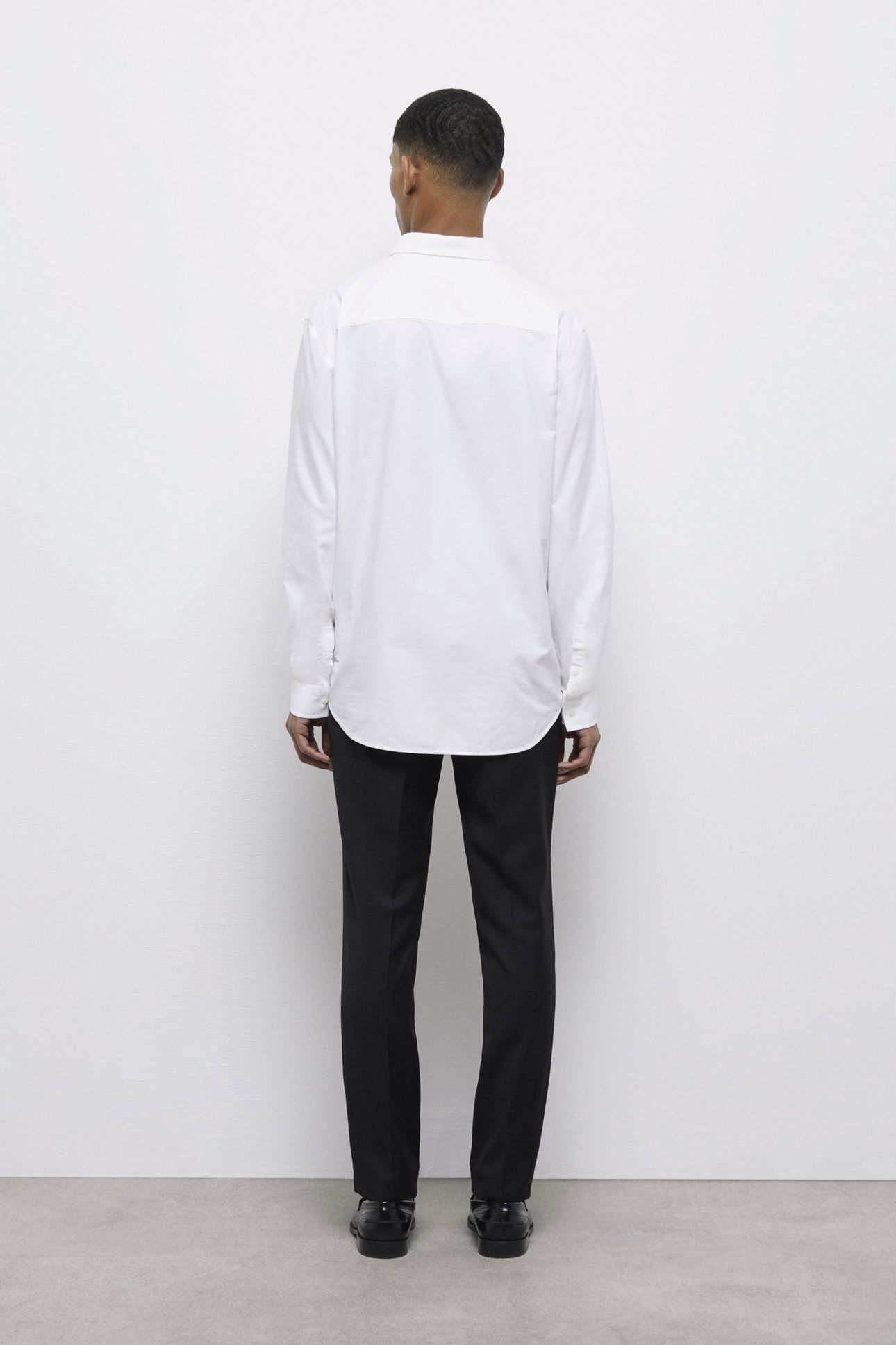 LONG-SLEEVED SHIRT WITH CLASSIC COLLAR WHITE 4