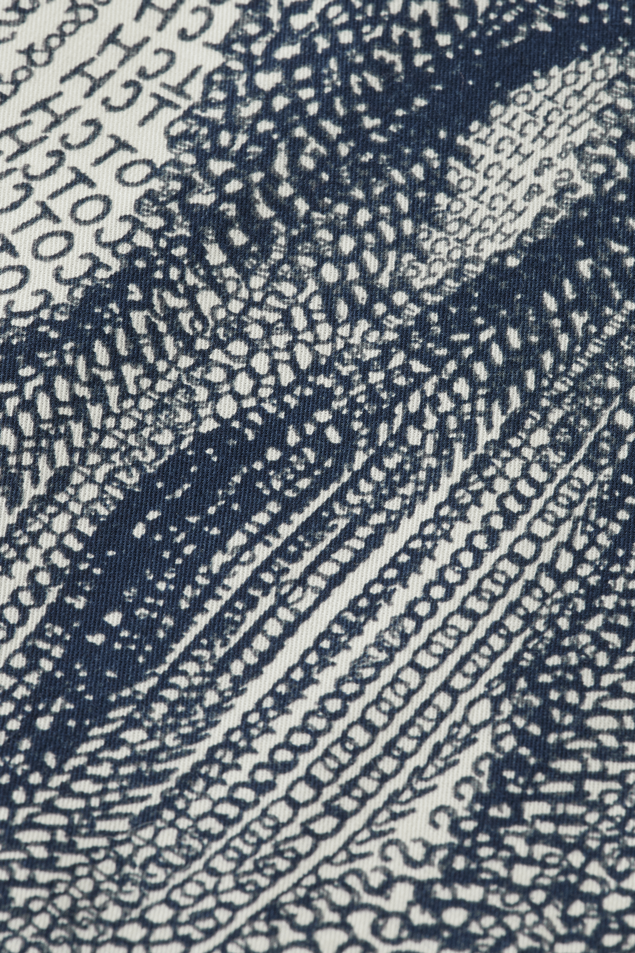 PRINTED SHORT-SLEEVED TENCEL SHIRT BATIK LOGO PRINT NAVY AOP 6