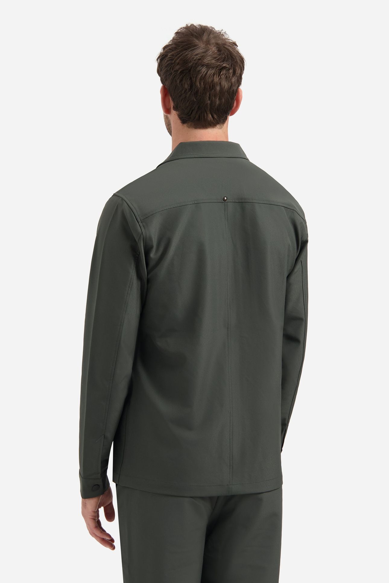 OVERSHIRT FULL ZIPPER STRETCH SEDOC DARK STEEL 2
