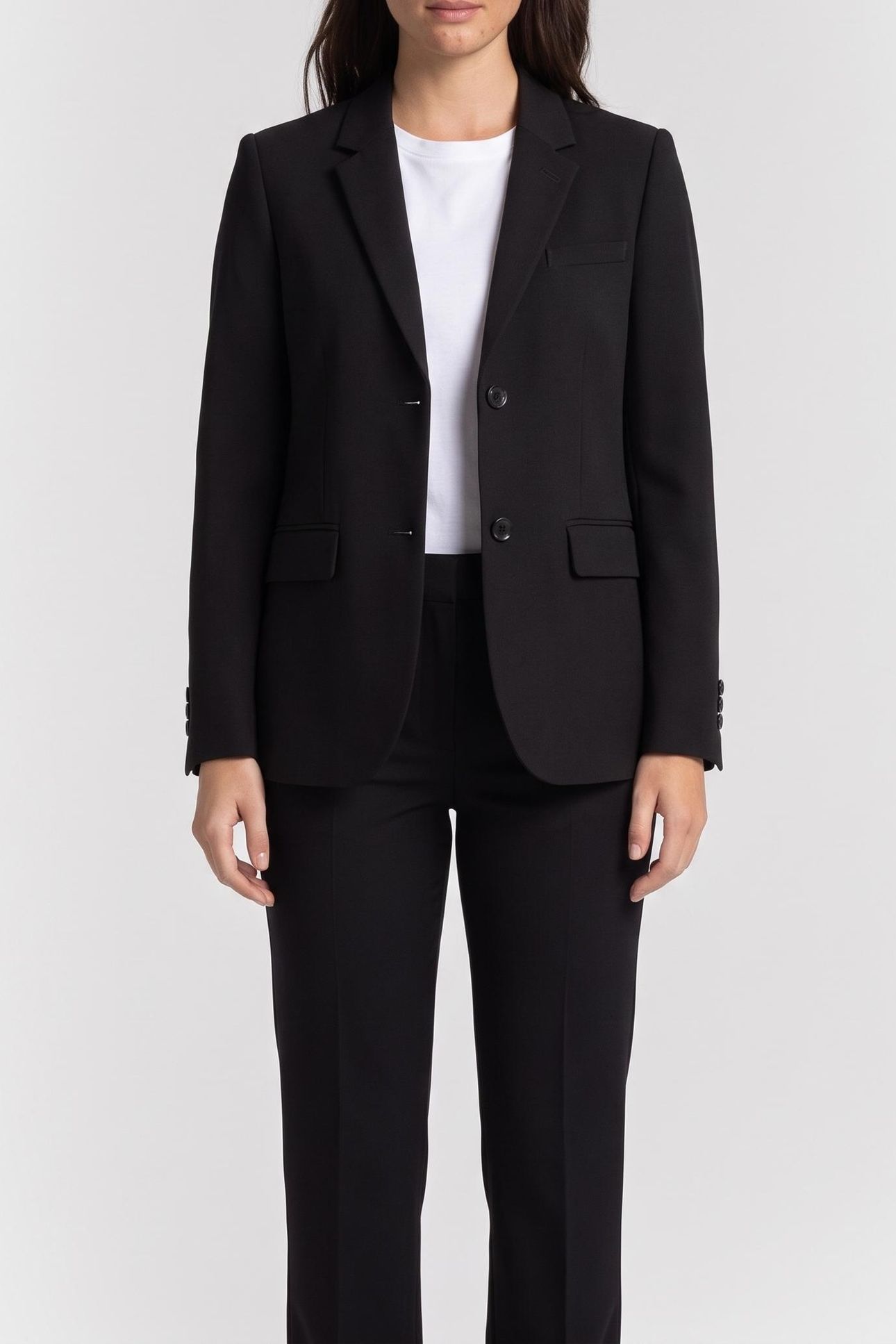 CLASSIC JACKET WITH 2-BUTTON DETAILS BLACK 1