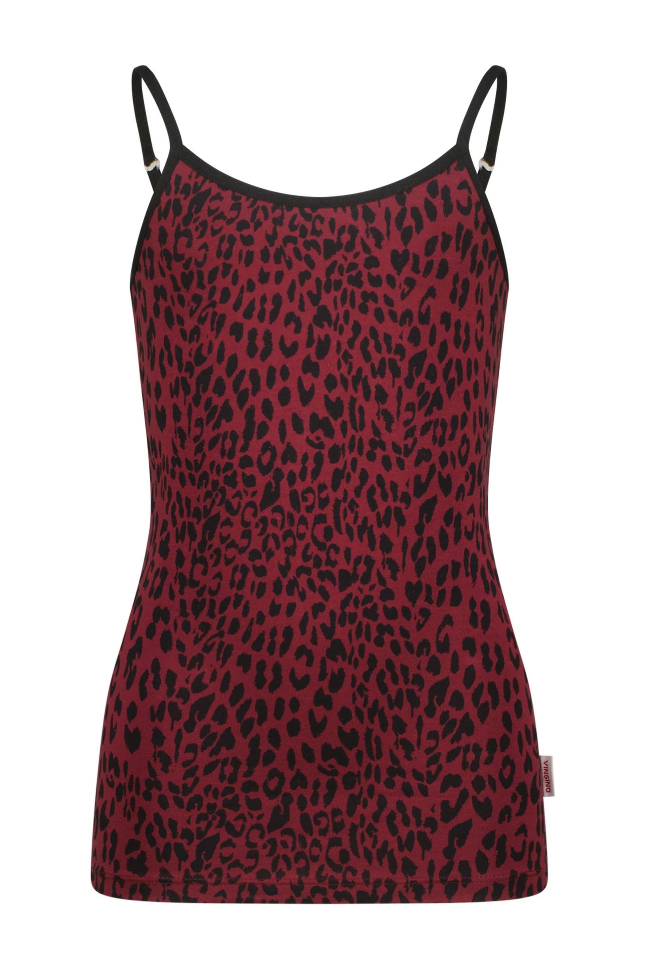 GIRLS ANIMAL SINGLET SET HIPSTER BURGUNDY RED 2