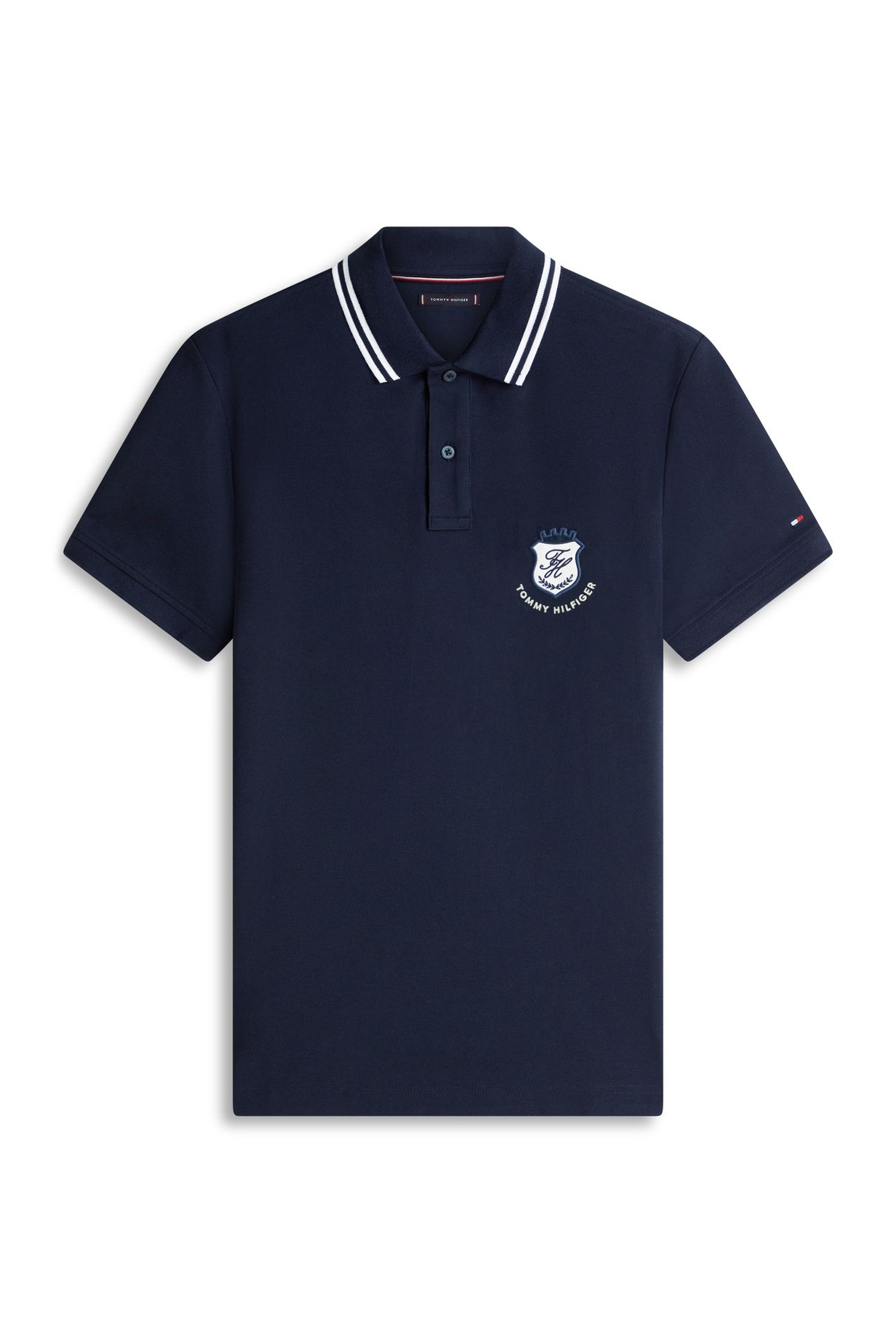 PIQUE BADGE REGULAR POLO DESERT SKY 4