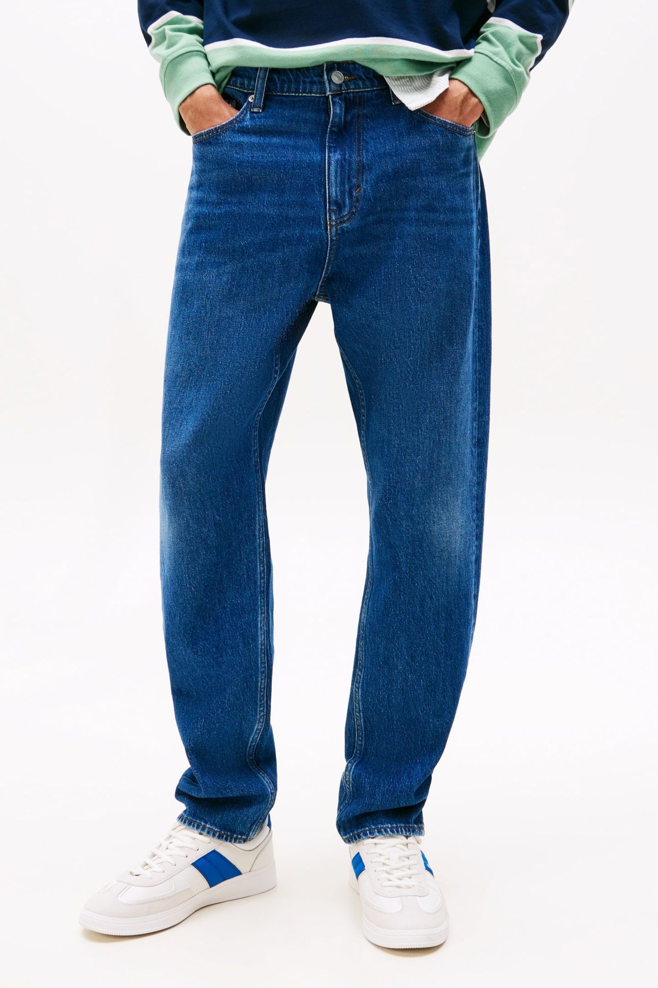 ISAAC RELAXED TAPERED DENIM DARK 1