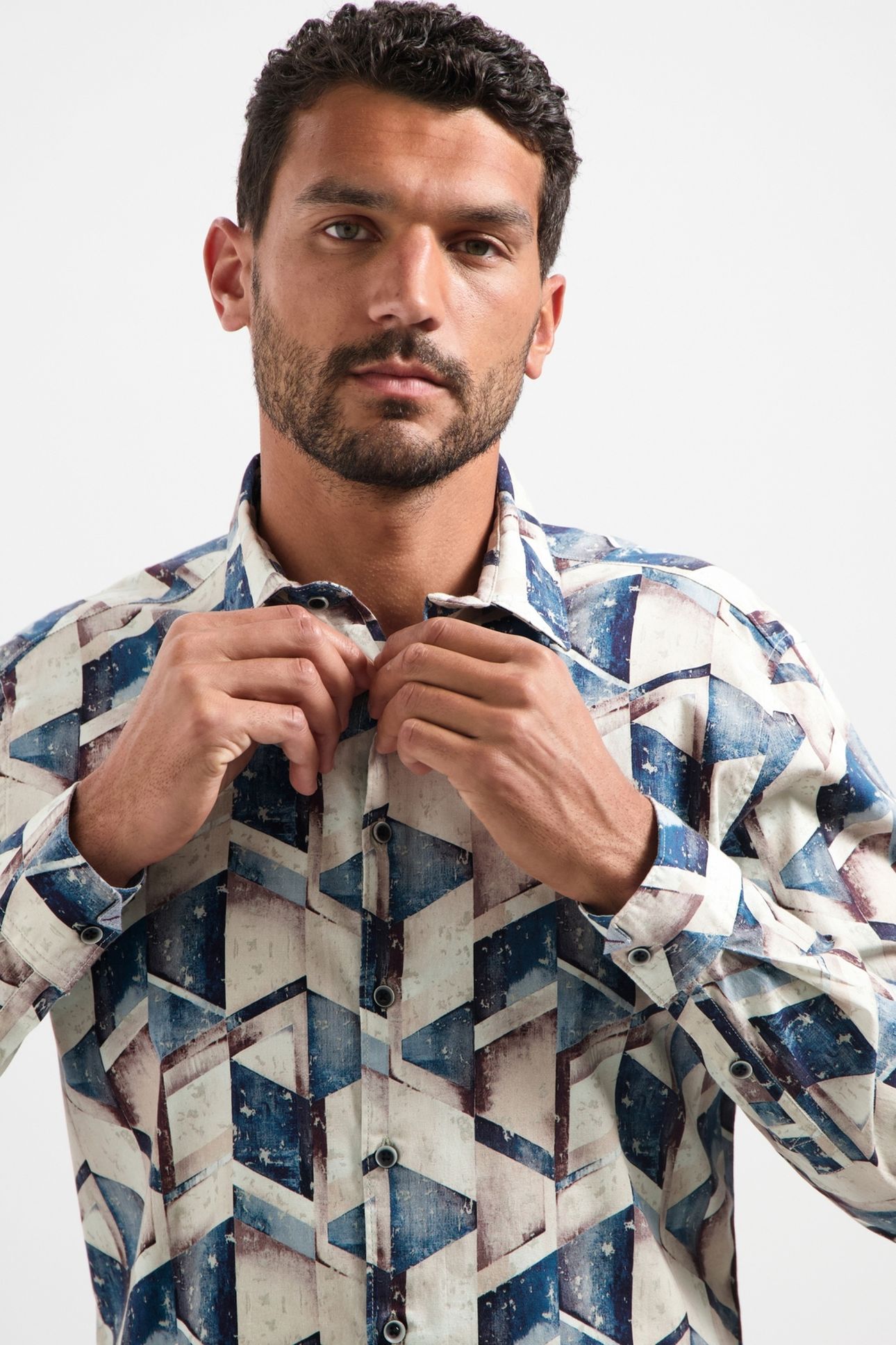 SHIRT STRETCH ALLOVER PRINTED NIGHT 2